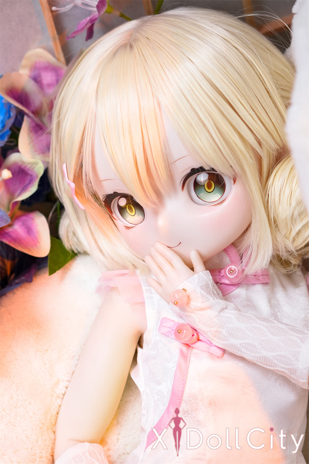 MW Girl(魔物姫) 5.2kg 里奈 掲載画像はレジンヘッド+シリコンボディ ちびっ子妖精系  肌色&眼球色&メイク&ウィッグ&衣装は宣材写真と同じ 成人スタイルラブドール