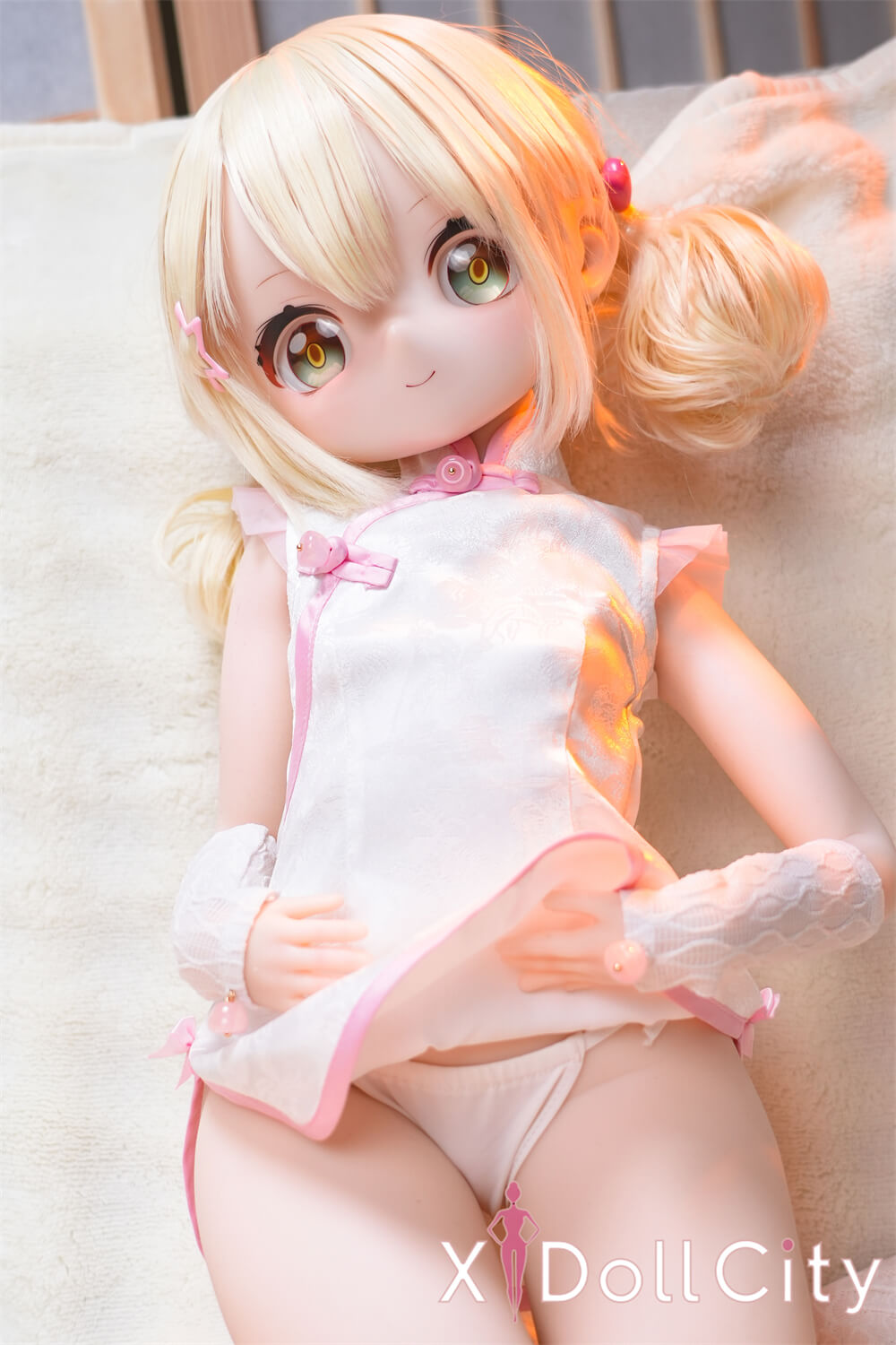 MW Girl(魔物姫) 5.2kg 里奈 掲載画像はレジンヘッド+シリコンボディ ちびっ子妖精系  肌色&眼球色&メイク&ウィッグ&衣装は宣材写真と同じ 成人スタイルラブドール