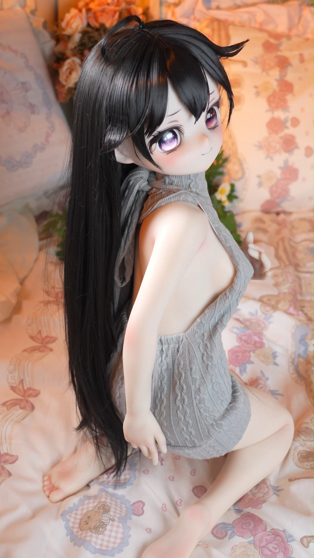 MW Girl (魔物姫)7kg 雅子(まさこ)アニメドール 掲載画像はレジンヘッド+シリコンボディ 肌色&眼球色&メイク&ウィッグ&衣装は宣材写真と同じ 成人スタイルラブドール