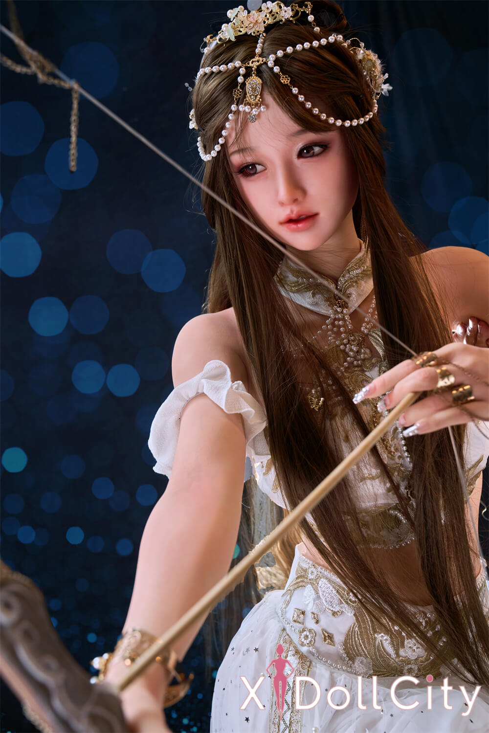 Sangedoll 彩月 #41 158cm Eカップ 顎機能追加可 フルシリコン リアルな肌質感付き 天女 綺麗 等身大 ラブドール