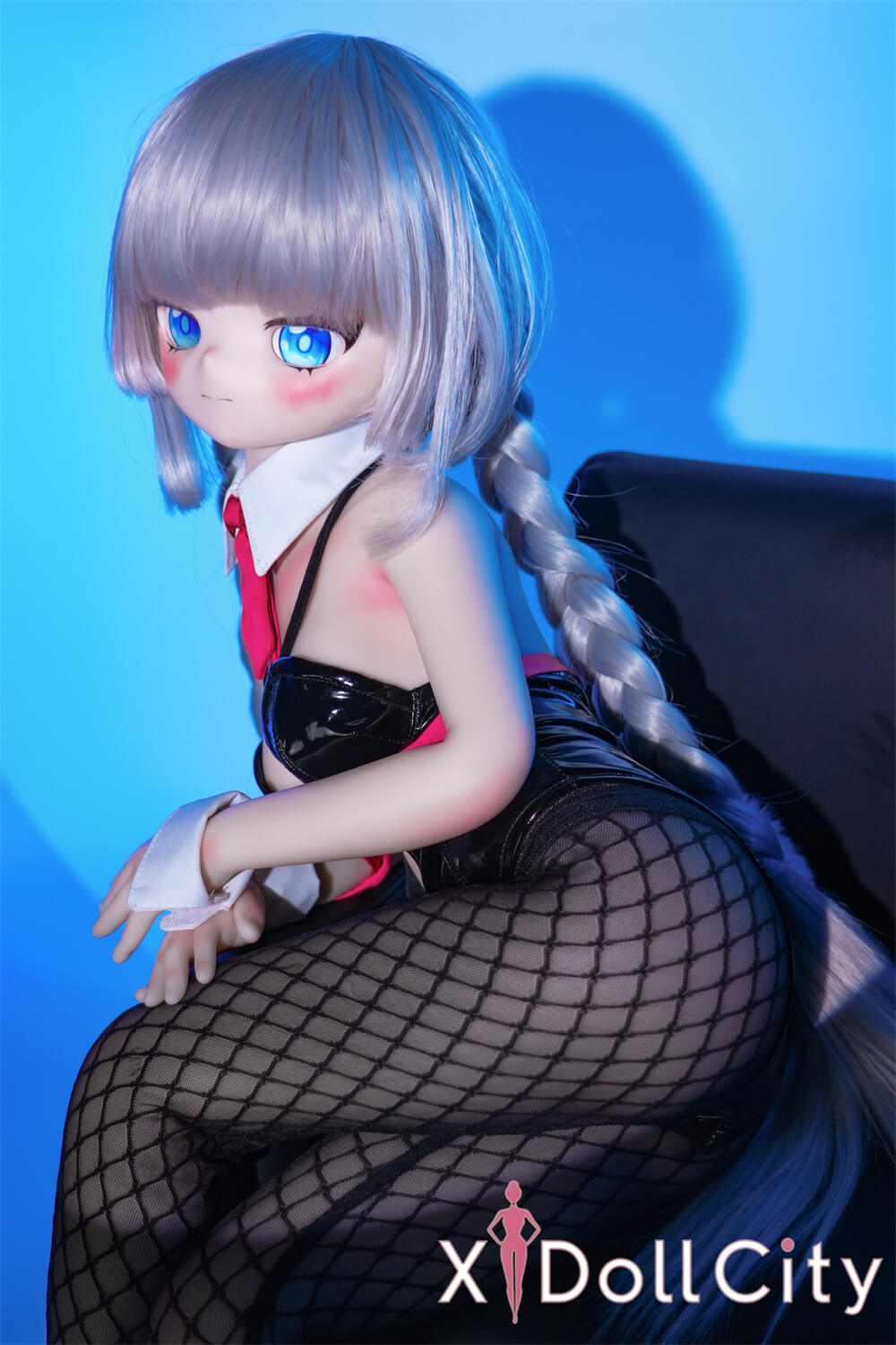 MW Girl (魔物姫)7kg 柚湖(ゆずこ)アニメドール 掲載画像はレジンヘッド+シリコンボディ 氷色ウサギガール 肌色&眼球色&メイク&ウィッグ&衣装は宣材写真と同じ 成人スタイルラブドール