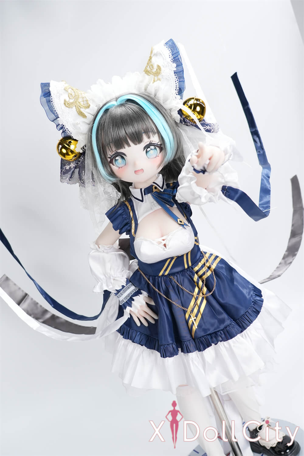 MW Girl(魔物姫) 7kg チェシャ 呆け顔がたまらなくキュートな猫耳っ子リアルドール 掲載画像はレジンヘッド+シリコンボディ 肌色&眼球色&メイク&ウィッグ&衣装は宣材写真と同じ 成人スタイルラブドール