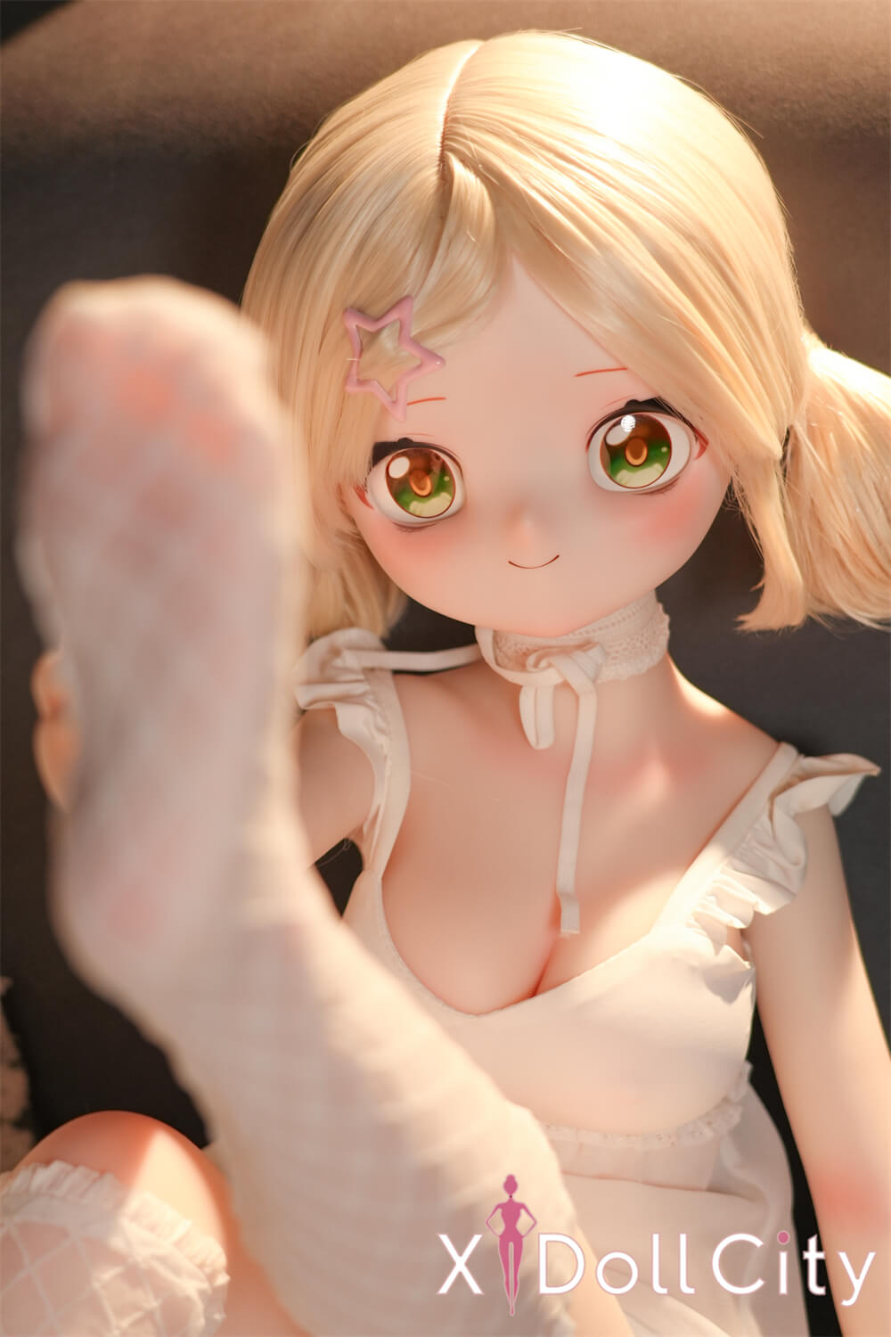 MW Girl (魔物姫)7kg 里奈 夢幻アニメリアルドール 掲載画像はレジンヘッド+シリコンボディ 肌色&眼球色&メイク&ウィッグ&衣装は宣材写真と同じ 成人スタイルラブドール