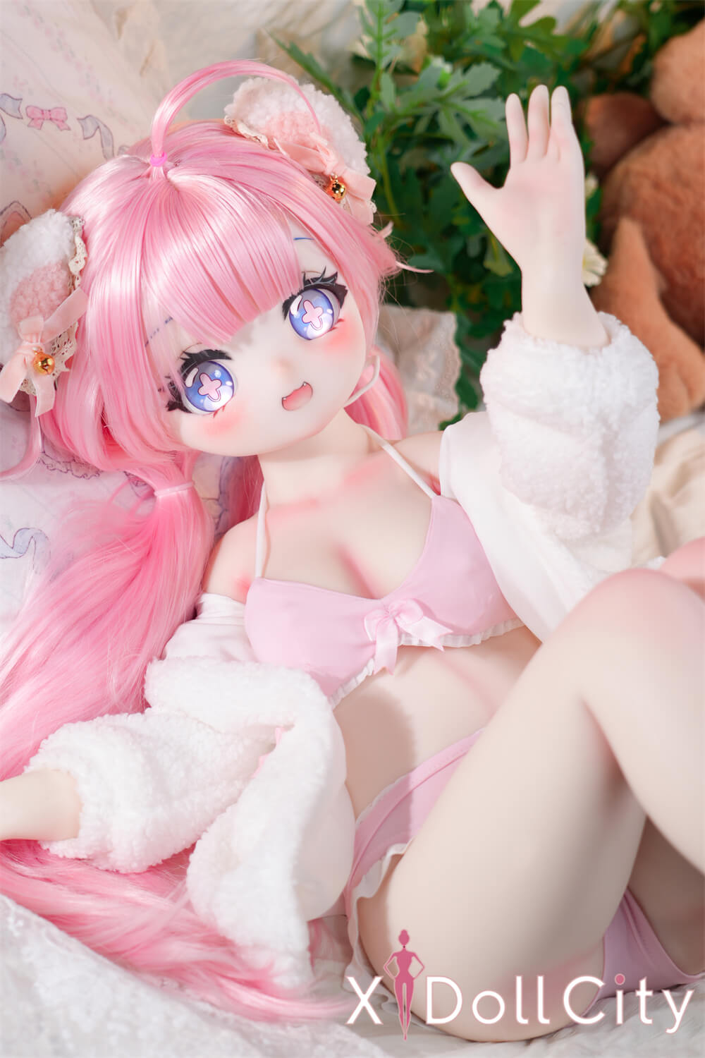 MW Girl （魔物姫）7kg 安可（アンコ）アニメドール 掲載画像はレジンヘッド+シリコンボディ 肌色＆眼球色＆メイク＆ウィッグ＆衣装は宣材写真と同じ 成人スタイルラブドール