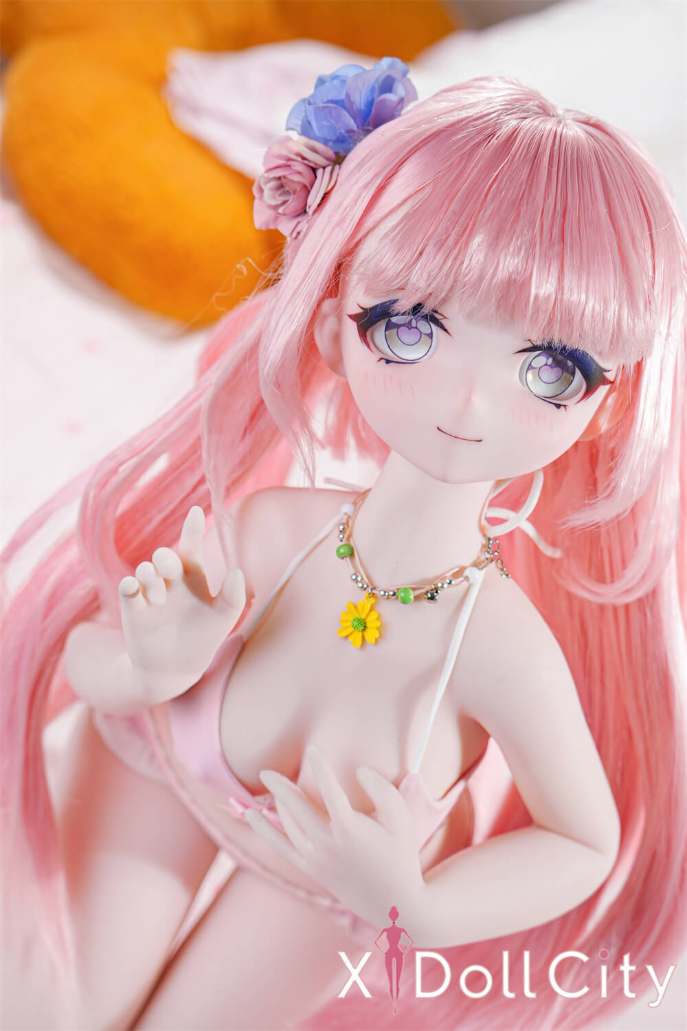 MW Girl(魔物姫) 7kg 微花 掲載画像はレジンヘッド+シリコンボディ 肌色&眼球色&メイク&ウィッグ&衣装は宣材写真と同じ 成人スタイルラブドール アニメドール 甘美