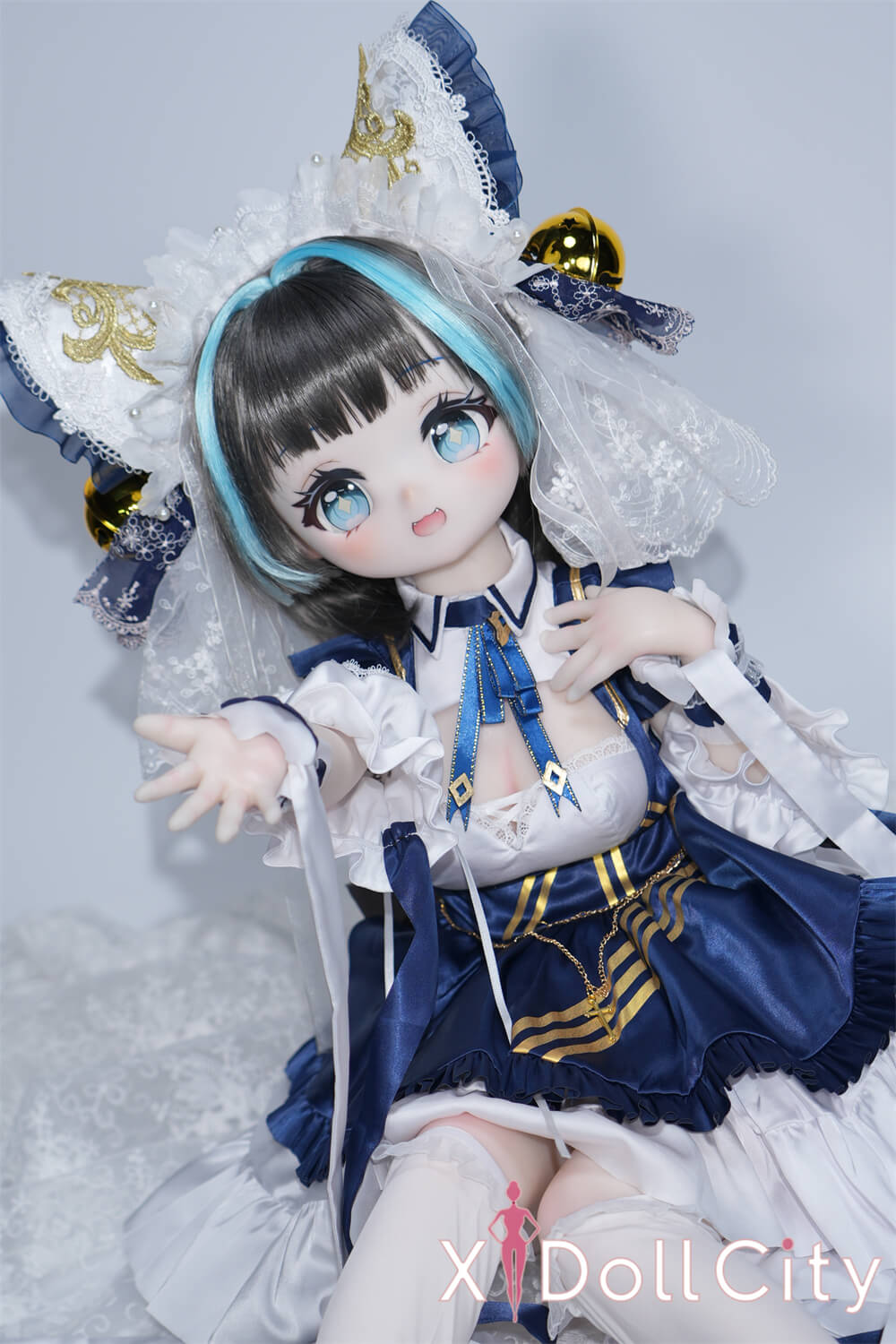 MW Girl(魔物姫) 7kg チェシャ 呆け顔がたまらなくキュートな猫耳っ子リアルドール 掲載画像はレジンヘッド+シリコンボディ 肌色&眼球色&メイク&ウィッグ&衣装は宣材写真と同じ 成人スタイルラブドール