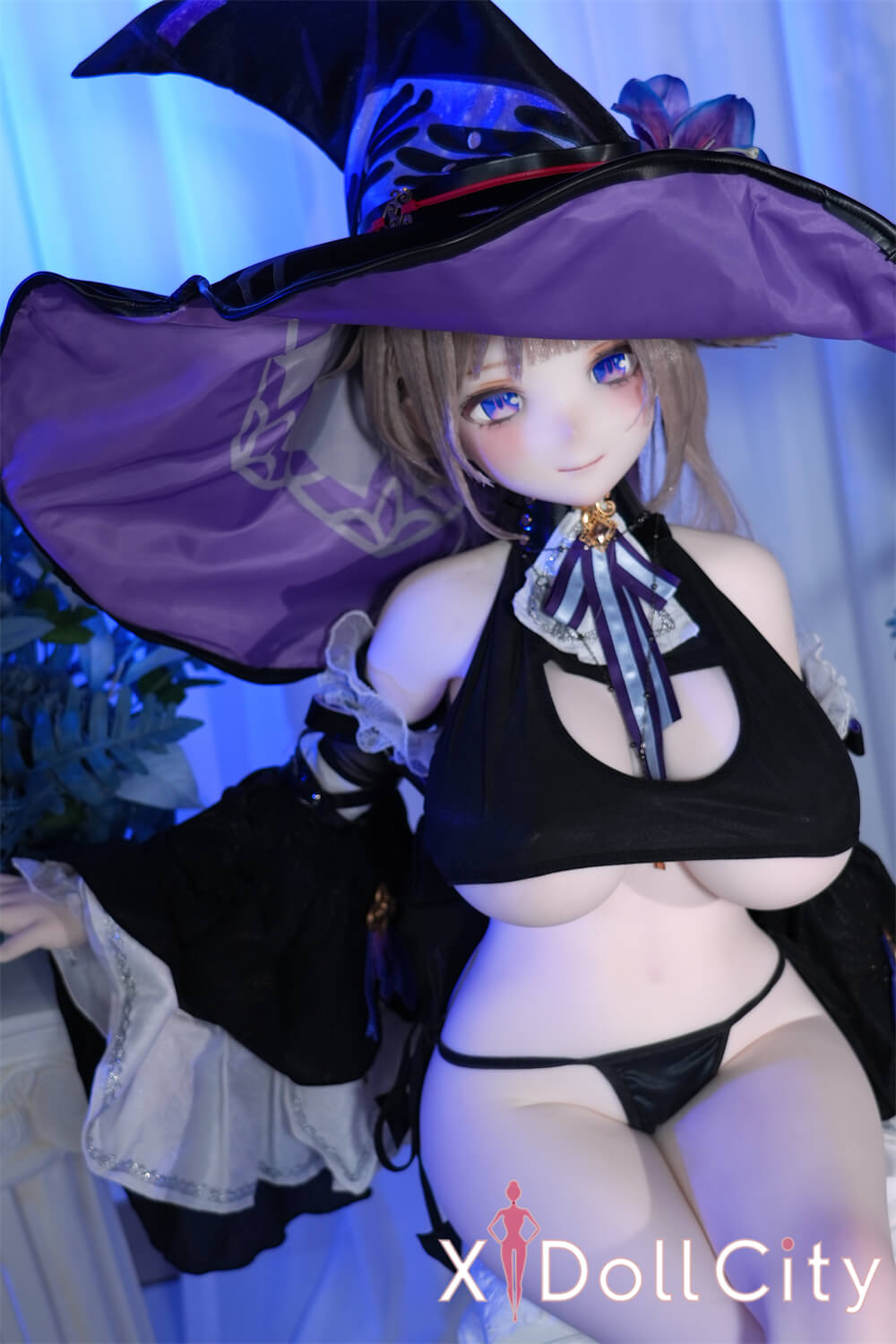 MW Girl (魔物姫)  22.5kg 大黒塔 魔女リアルドール 神秘の魔導師スタイル 掲載画像はシリコンヘッド+TPEボディ 肌色&眼球色&メイク&ウィッグ&衣装は宣材写真と同じ 成人スタイルラブドール