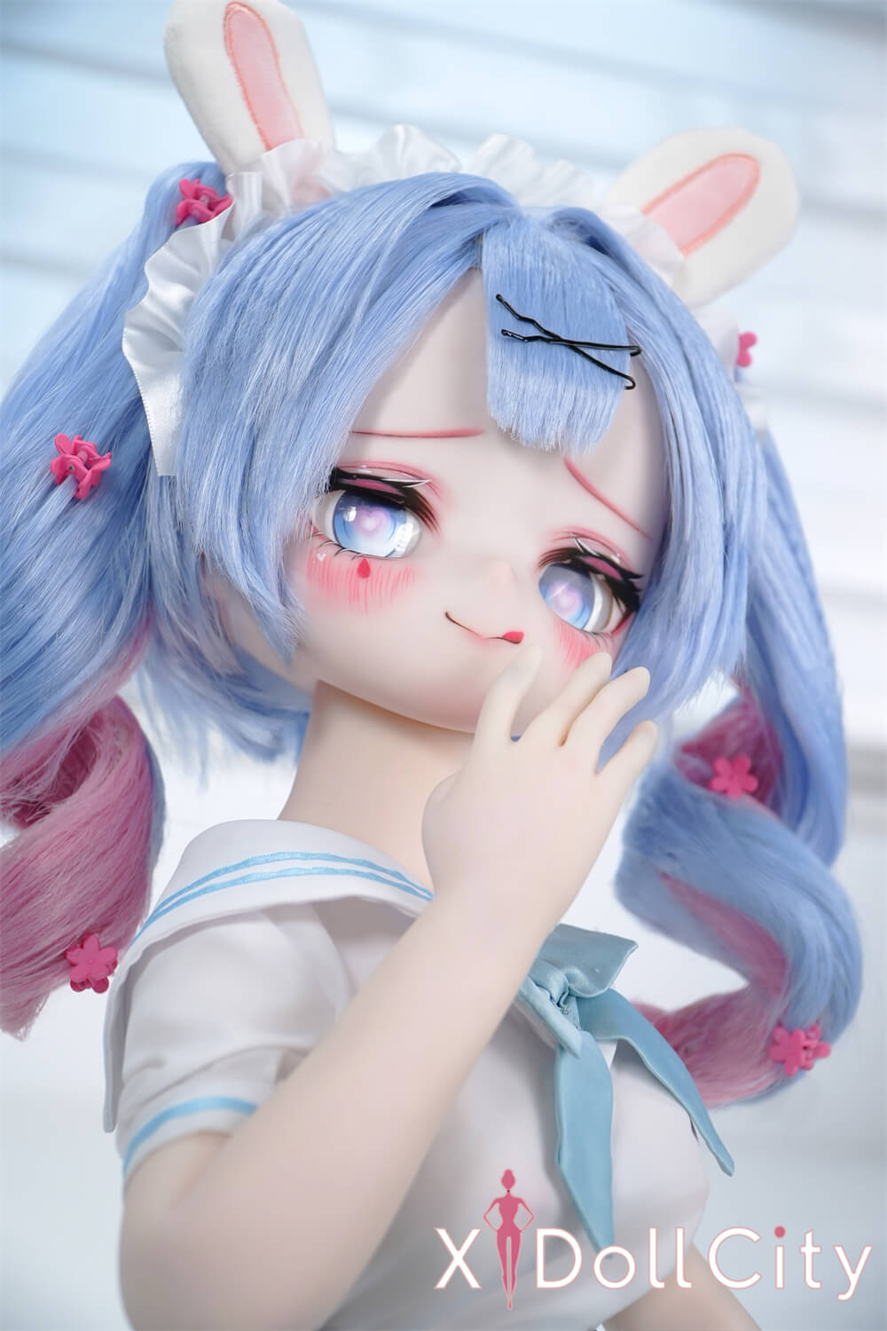 MW Girl(魔物姫) 7kg 小兎奈奈ちゃん 掲載画像はレジンヘッド+シリコンボディ キュート系ミニラブドール 肌色&眼球色&メイク&ウィッグ&衣装は宣材写真と同じ 成人スタイルラブドール