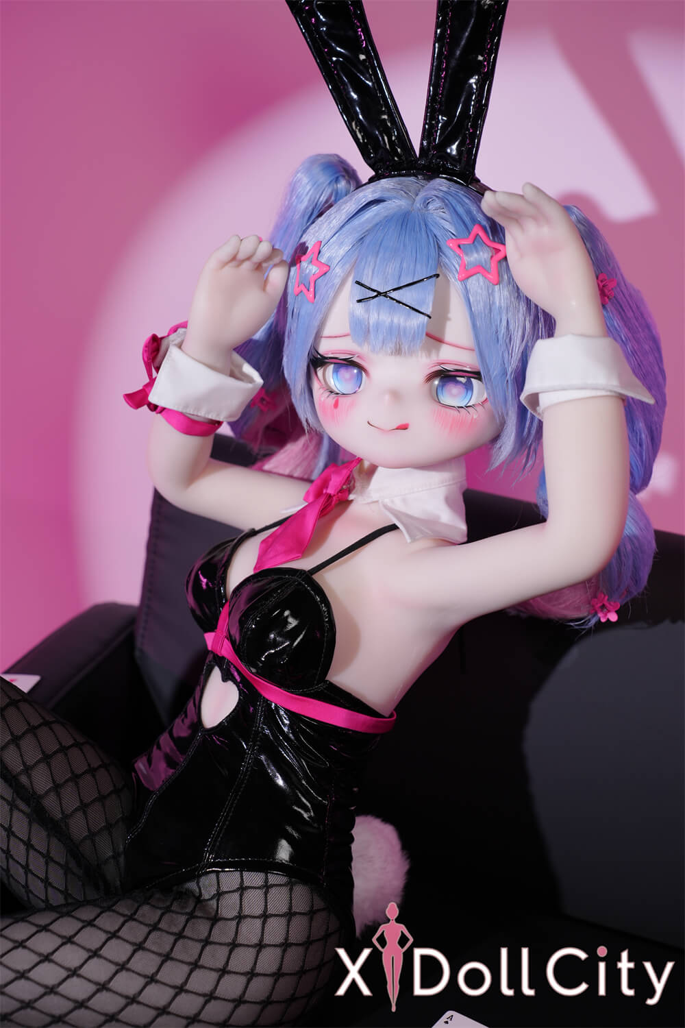 MW Girl(魔物姫) 7kg 初音兎子洞 掲載画像はレジンヘッド+シリコンボディ 肌色&眼球色&メイク&ウィッグ&衣装は宣材写真と同じ 成人スタイルラブドール アニメドール キュートガール