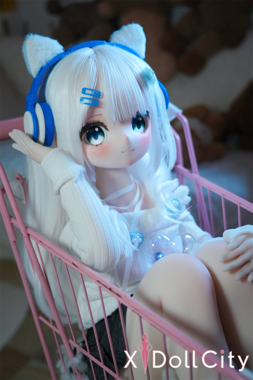 MW Girl (魔物姫)  6.6kg 天使萌ヘッド ふんわり系フィギュア 掲載画像はレジンヘッド+シリコンボディ 肌色&眼球色&メイク&ウィッグ&衣装は宣材写真と同じ 成人スタイルラブドール ai機能追加可