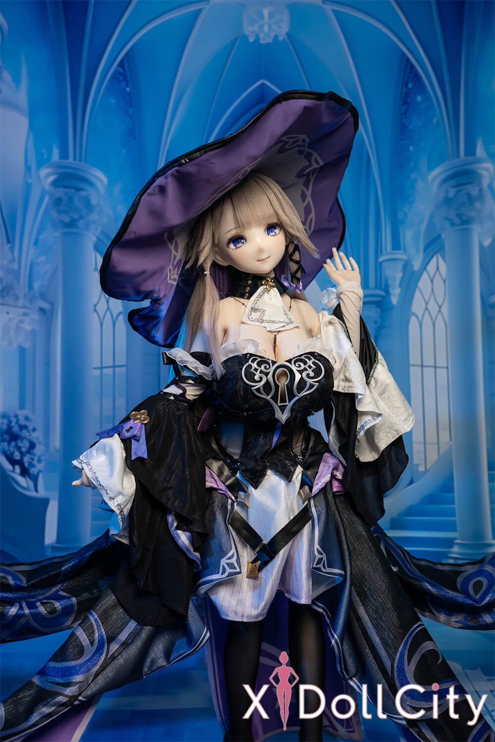 MW Girl (魔物姫)  24kg 大黒塔 巨乳 魔女 掲載画像はフルシリコン 肌色&眼球色&メイク&ウィッグ&衣装は宣材写真と同じ 成人スタイルラブドール 2.5次元アニメ系キャラクターコスプレリアルドール