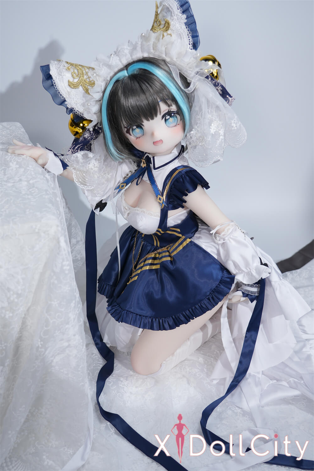 MW Girl(魔物姫) 7kg チェシャ 呆け顔がたまらなくキュートな猫耳っ子リアルドール 掲載画像はレジンヘッド+シリコンボディ 肌色&眼球色&メイク&ウィッグ&衣装は宣材写真と同じ 成人スタイルラブドール