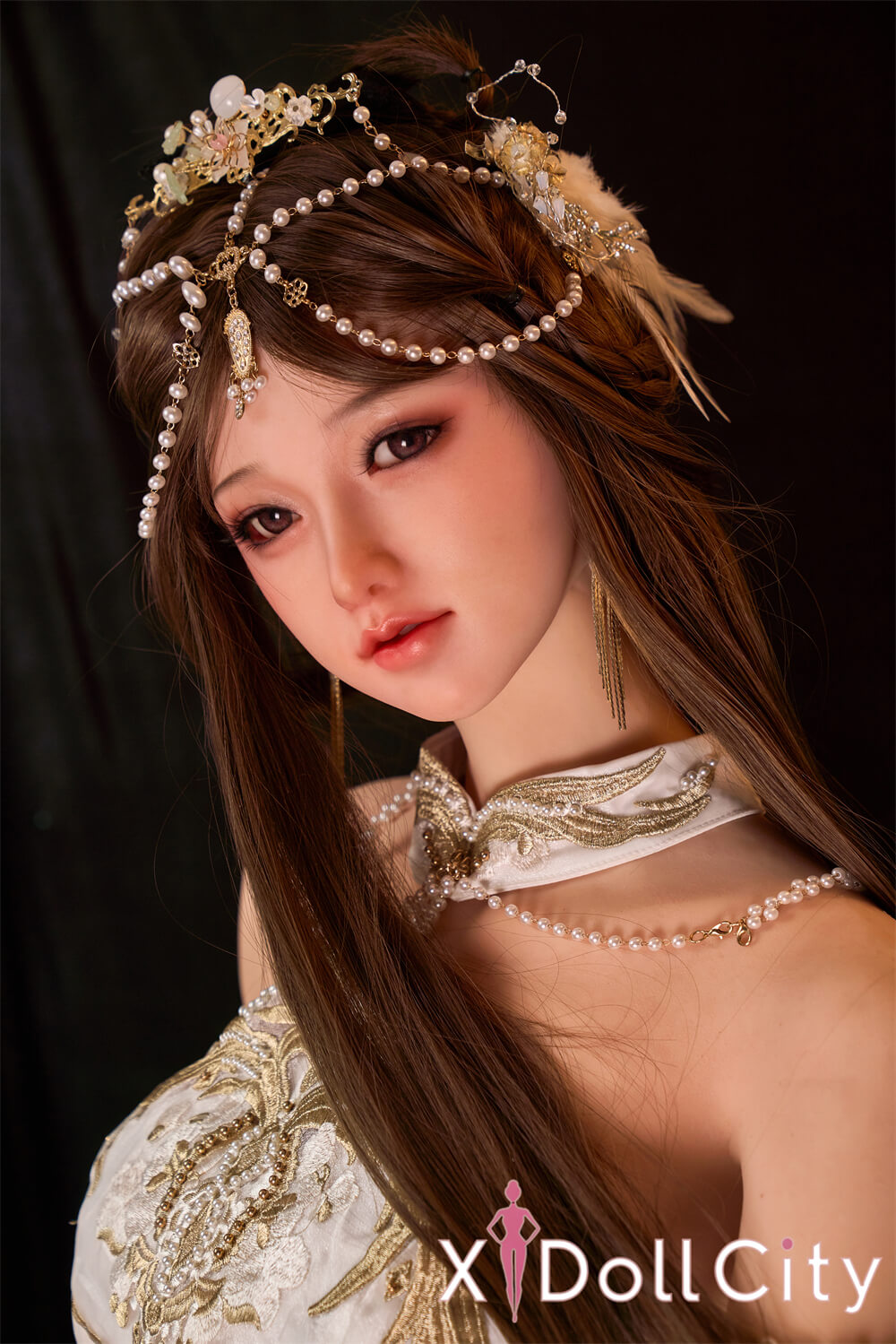 Sangedoll 彩月 #41 158cm Eカップ 顎機能追加可 フルシリコン リアルな肌質感付き 天女 綺麗 等身大 ラブドール