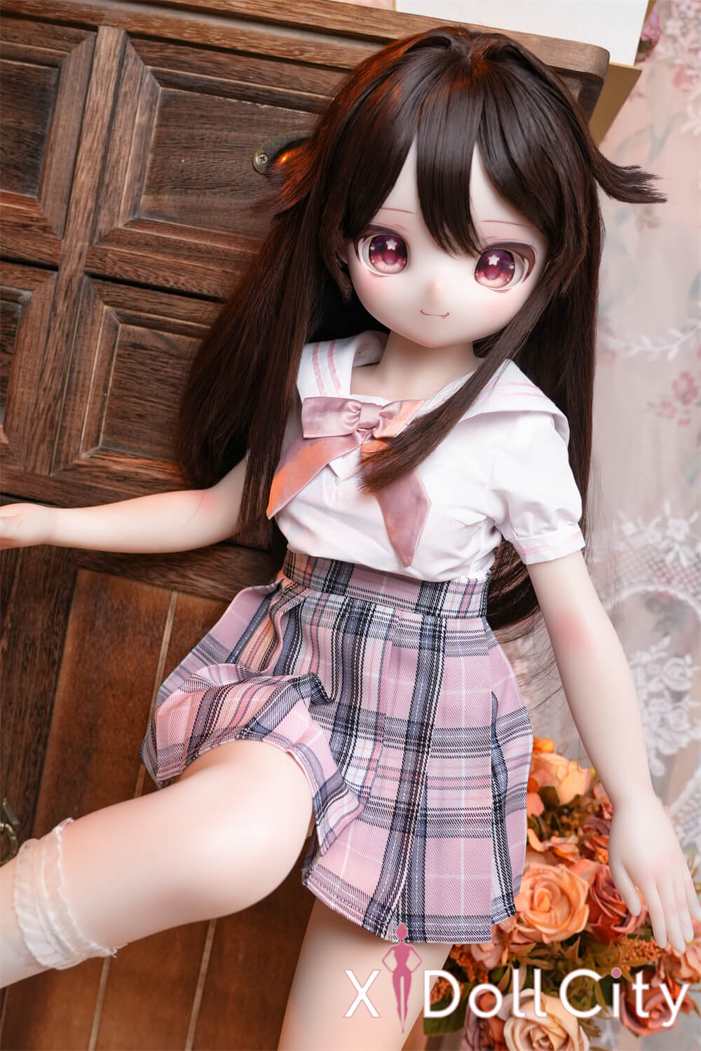 MW Girl(魔物姫) 7kg こもも 掲載画像はレジンヘッド+シリコンボディ 可愛いメイド アニメドール  肌色&眼球色&メイク&ウィッグ&衣装は宣材写真と同じ 成人スタイルラブドール