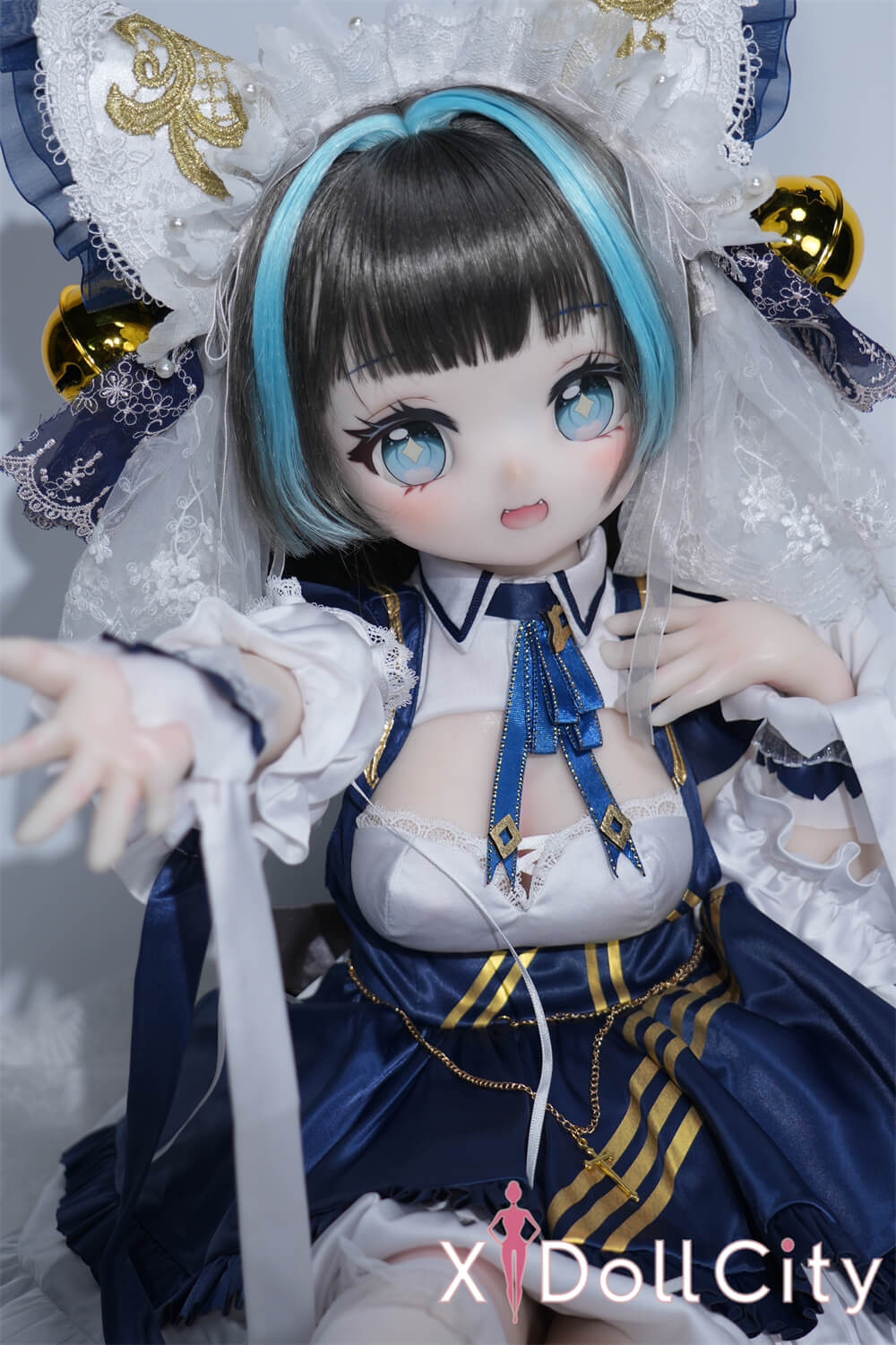 MW Girl(魔物姫) 7kg チェシャ 呆け顔がたまらなくキュートな猫耳っ子リアルドール 掲載画像はレジンヘッド+シリコンボディ 肌色&眼球色&メイク&ウィッグ&衣装は宣材写真と同じ 成人スタイルラブドール