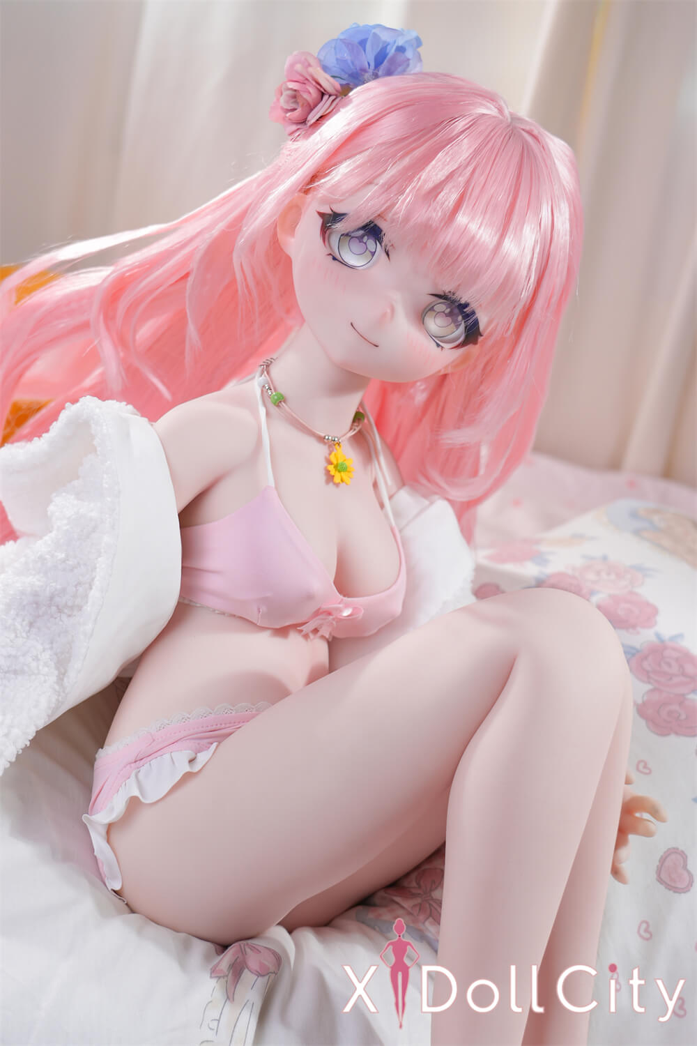 MW Girl(魔物姫) 7kg 微花 掲載画像はレジンヘッド+シリコンボディ 肌色&眼球色&メイク&ウィッグ&衣装は宣材写真と同じ 成人スタイルラブドール アニメドール 甘美