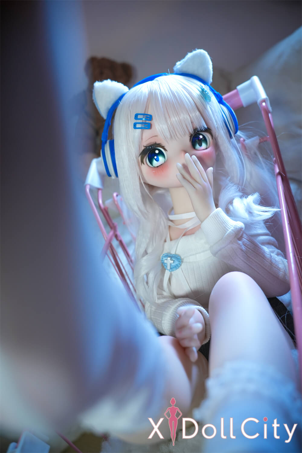 MW Girl (魔物姫)  6.6kg 天使萌ヘッド ふんわり系フィギュア 掲載画像はレジンヘッド+シリコンボディ 肌色&眼球色&メイク&ウィッグ&衣装は宣材写真と同じ 成人スタイルラブドール ai機能追加可