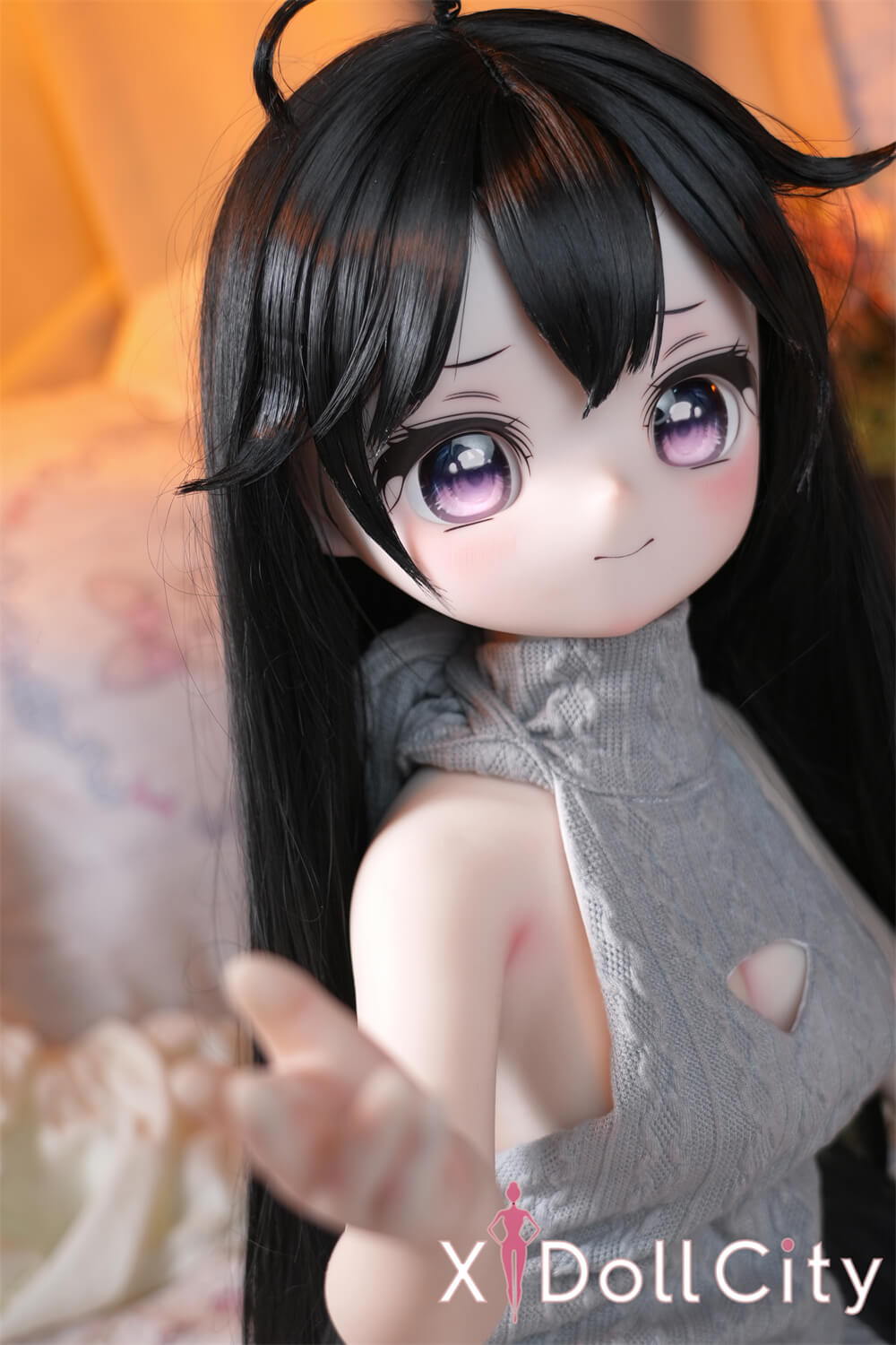 MW Girl (魔物姫)7kg 雅子(まさこ)アニメドール 掲載画像はレジンヘッド+シリコンボディ 肌色&眼球色&メイク&ウィッグ&衣装は宣材写真と同じ 成人スタイルラブドール