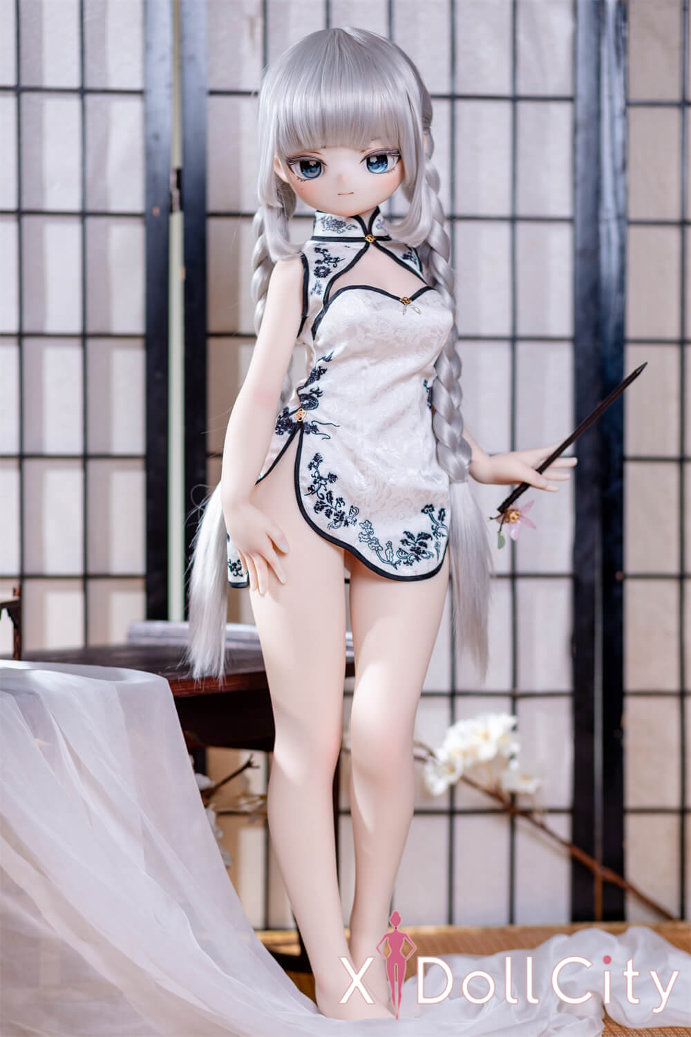 MW Girl(魔物姫) 7kg 桜井雪奈 7kg メイド服 掲載画像はレジンヘッド+シリコンボディ 肌色&眼球色&メイク&ウィッグ&衣装は宣材写真と同じ 成人スタイルラブドール