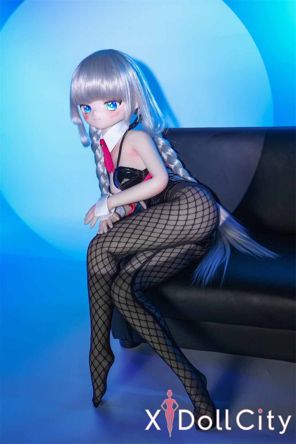 MW Girl (魔物姫)7kg 柚湖(ゆずこ)アニメドール 掲載画像はレジンヘッド+シリコンボディ 氷色ウサギガール 肌色&眼球色&メイク&ウィッグ&衣装は宣材写真と同じ 成人スタイルラブドール