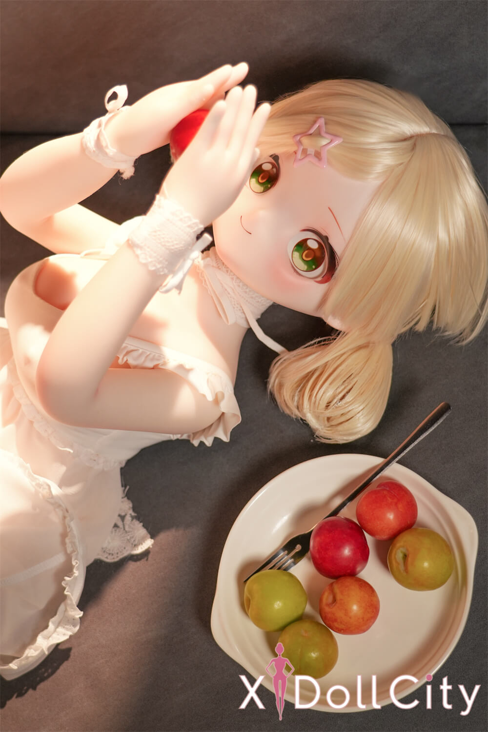 MW Girl (魔物姫)7kg 里奈 夢幻アニメリアルドール 掲載画像はレジンヘッド+シリコンボディ 肌色&眼球色&メイク&ウィッグ&衣装は宣材写真と同じ 成人スタイルラブドール