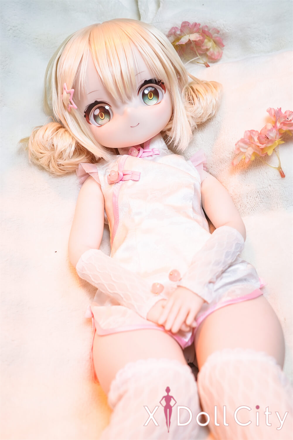 MW Girl(魔物姫) 5.2kg 里奈 掲載画像はレジンヘッド+シリコンボディ ちびっ子妖精系  肌色&眼球色&メイク&ウィッグ&衣装は宣材写真と同じ 成人スタイルラブドール