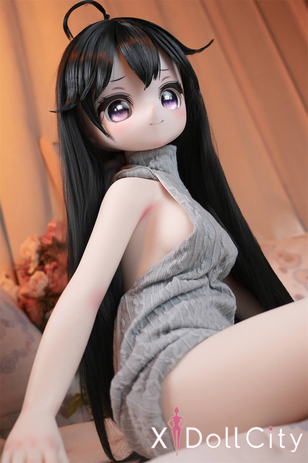 MW Girl (魔物姫)7kg 雅子(まさこ)アニメドール 掲載画像はレジンヘッド+シリコンボディ 肌色&眼球色&メイク&ウィッグ&衣装は宣材写真と同じ 成人スタイルラブドール