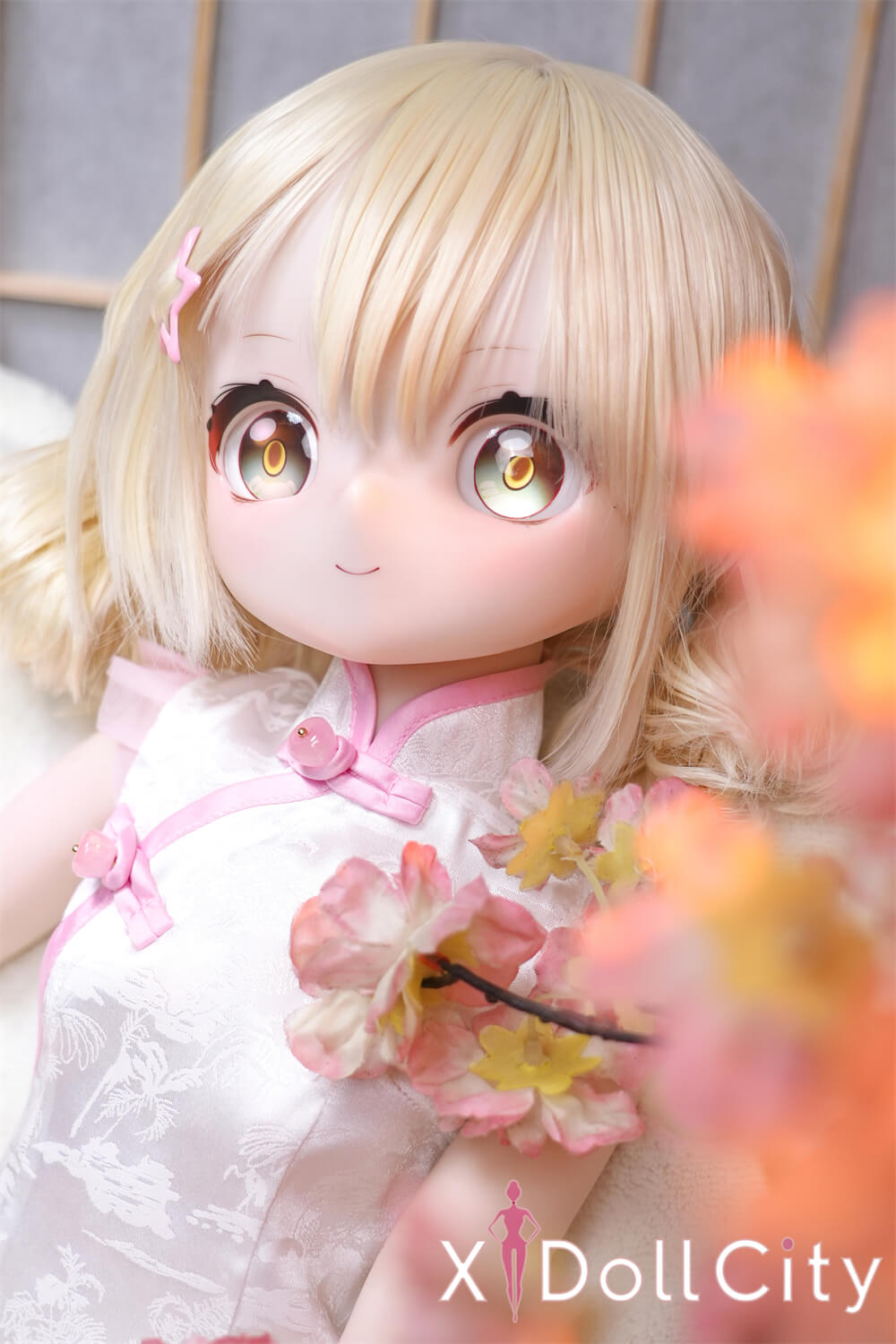 MW Girl(魔物姫) 5.2kg 里奈 掲載画像はレジンヘッド+シリコンボディ ちびっ子妖精系  肌色&眼球色&メイク&ウィッグ&衣装は宣材写真と同じ 成人スタイルラブドール