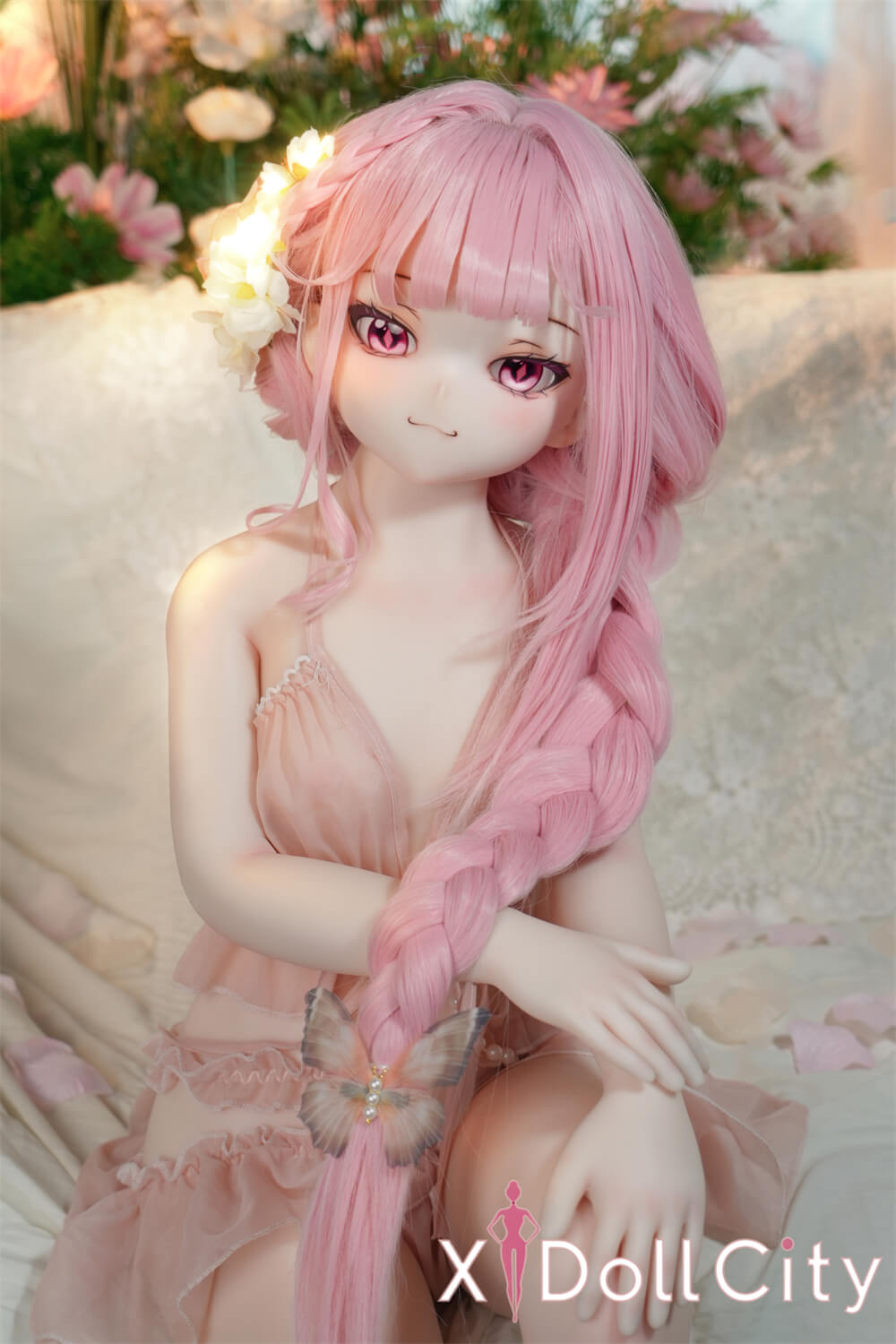 MW Girl (魔物姫)17kg ねんねん 可愛い幻想世界 掲載画像はレジンヘッド+シリコンボディ 肌色&眼球色&メイク&ウィッグ&衣装は宣材写真と同じ 成人スタイルラブドール