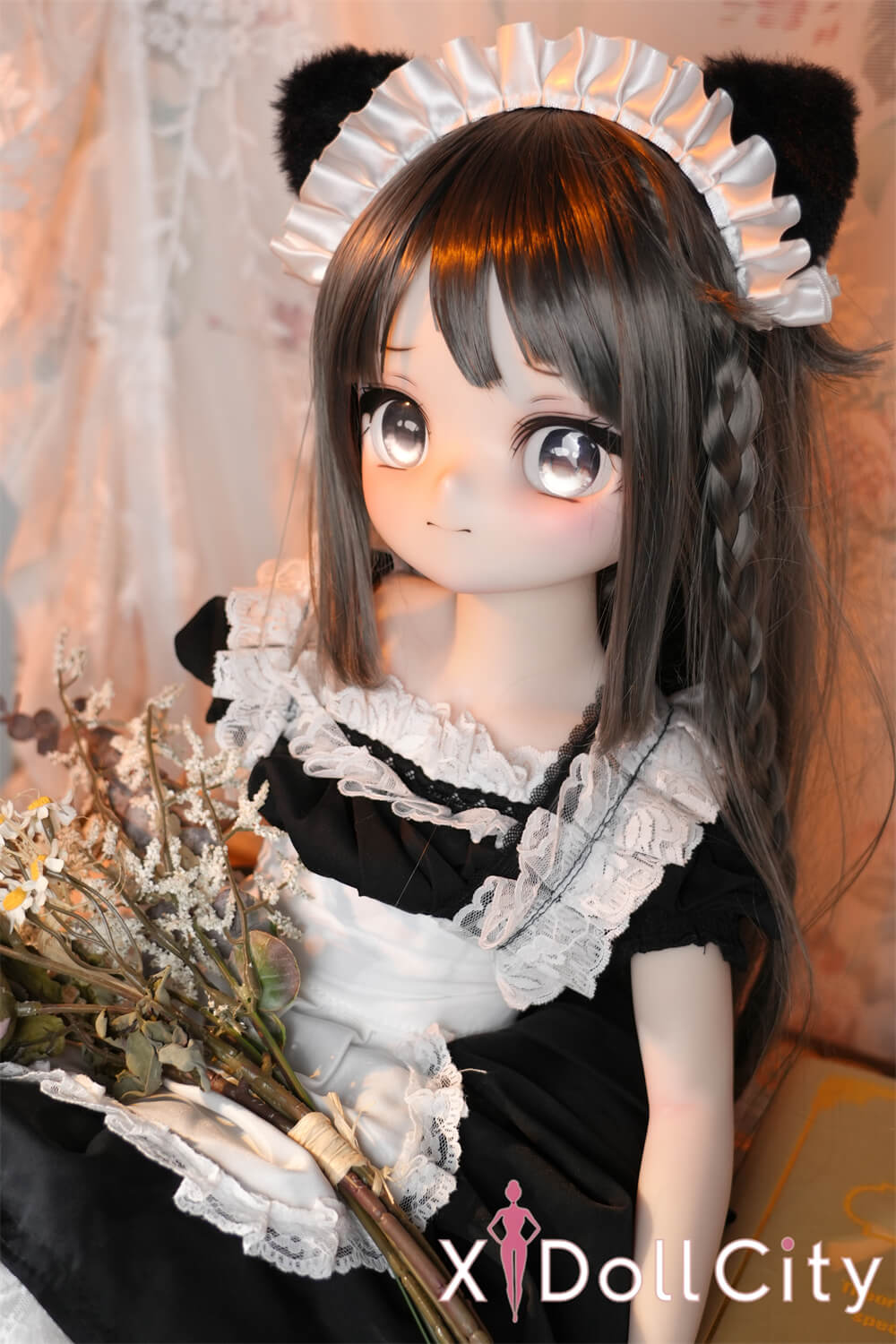 MW Girl(魔物姫) 5.2kg 柚原愛 掲載画像はレジンヘッド+シリコンボディ 肌色&眼球色&メイク&ウィッグ&衣装は宣材写真と同じ 成人スタイルラブドール