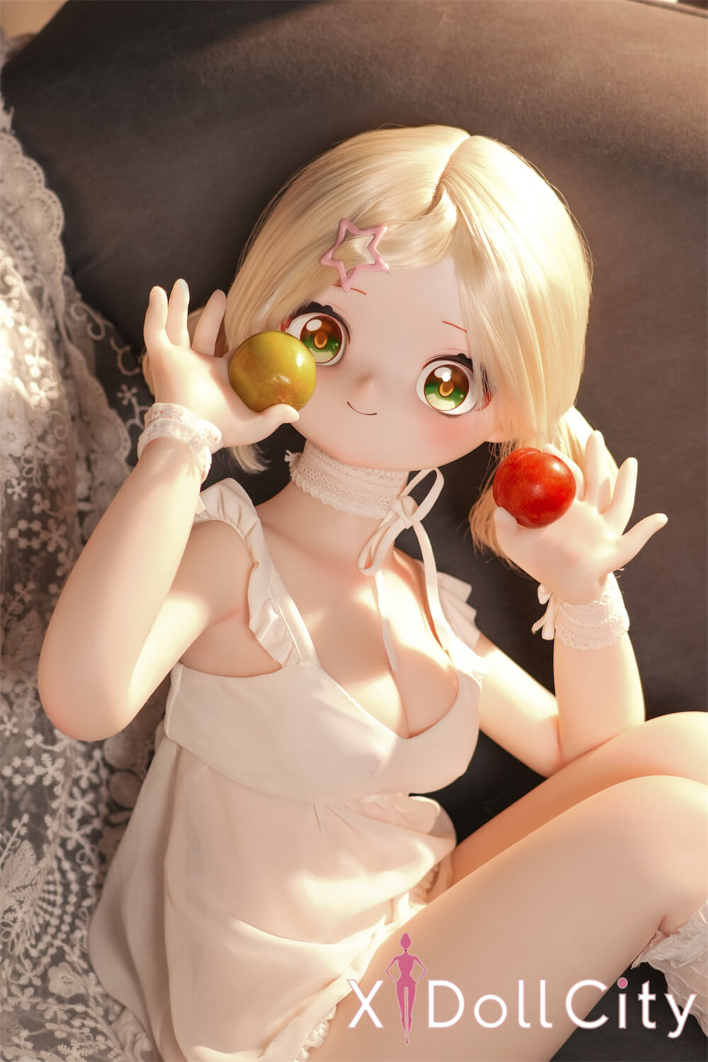 MW Girl (魔物姫)7kg 里奈 夢幻アニメリアルドール 掲載画像はレジンヘッド+シリコンボディ 肌色&眼球色&メイク&ウィッグ&衣装は宣材写真と同じ 成人スタイルラブドール