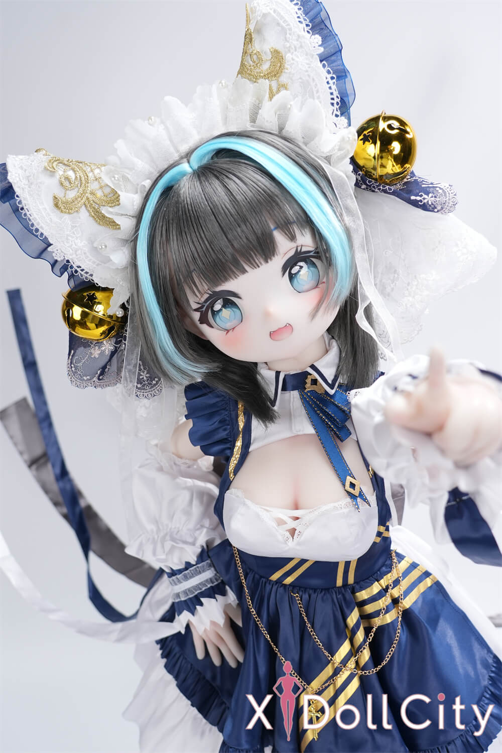 MW Girl(魔物姫) 7kg チェシャ 呆け顔がたまらなくキュートな猫耳っ子リアルドール 掲載画像はレジンヘッド+シリコンボディ 肌色&眼球色&メイク&ウィッグ&衣装は宣材写真と同じ 成人スタイルラブドール