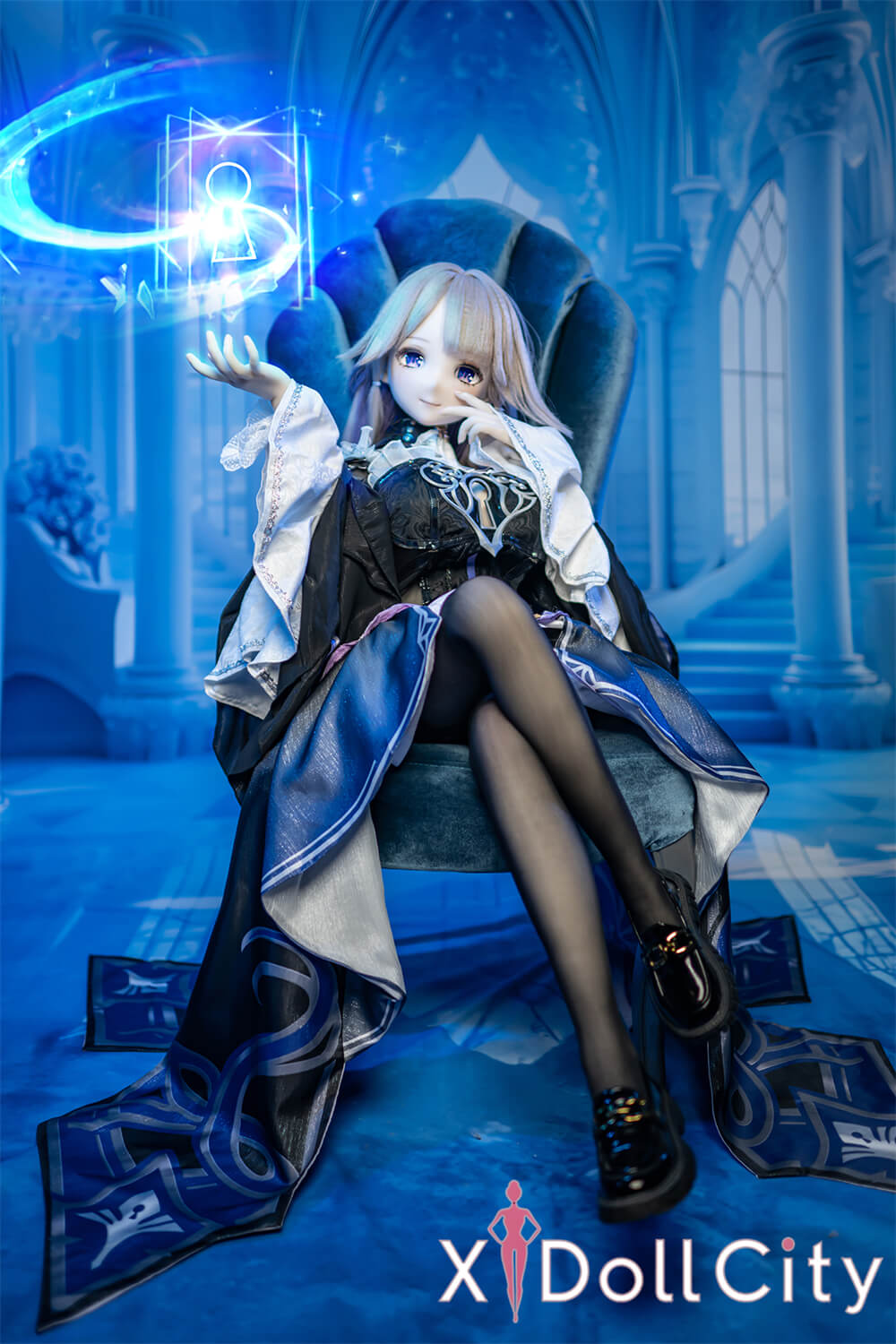 MW Girl (魔物姫)  24kg 大黒塔 巨乳 魔女 掲載画像はフルシリコン 肌色&眼球色&メイク&ウィッグ&衣装は宣材写真と同じ 成人スタイルラブドール 2.5次元アニメ系キャラクターコスプレリアルドール