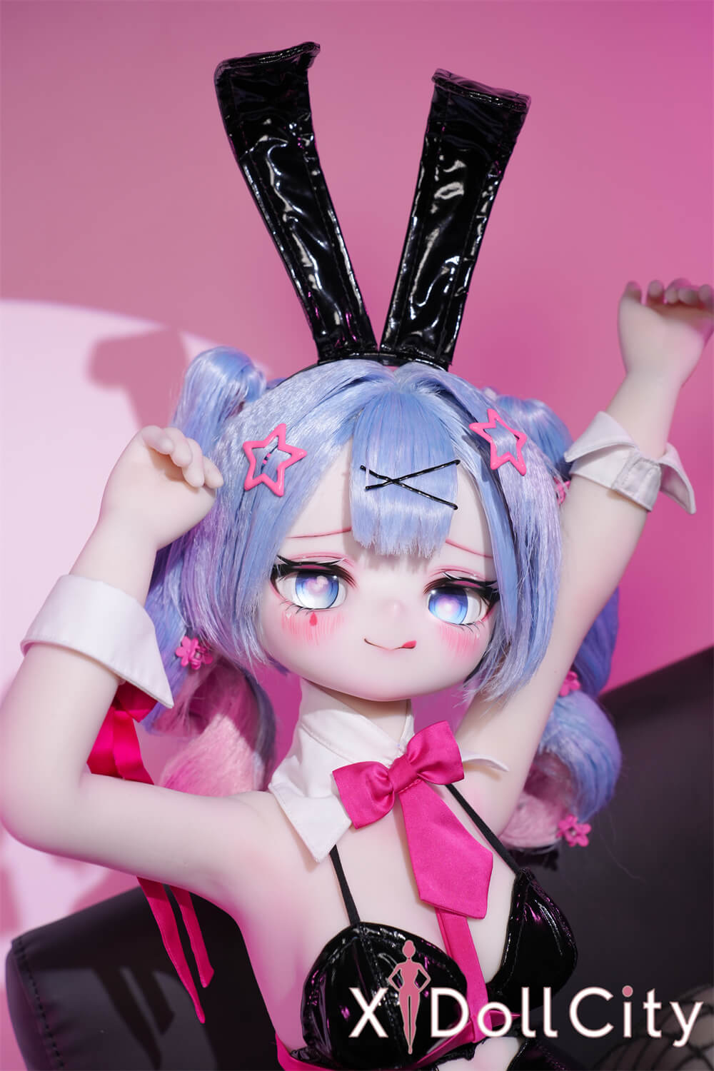 MW Girl(魔物姫) 7kg 初音兎子洞 掲載画像はレジンヘッド+シリコンボディ 肌色&眼球色&メイク&ウィッグ&衣装は宣材写真と同じ 成人スタイルラブドール アニメドール キュートガール