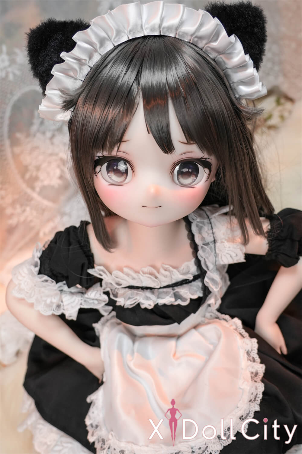 MW Girl(魔物姫) 5.2kg 柚原愛 掲載画像はレジンヘッド+シリコンボディ 肌色&眼球色&メイク&ウィッグ&衣装は宣材写真と同じ 成人スタイルラブドール