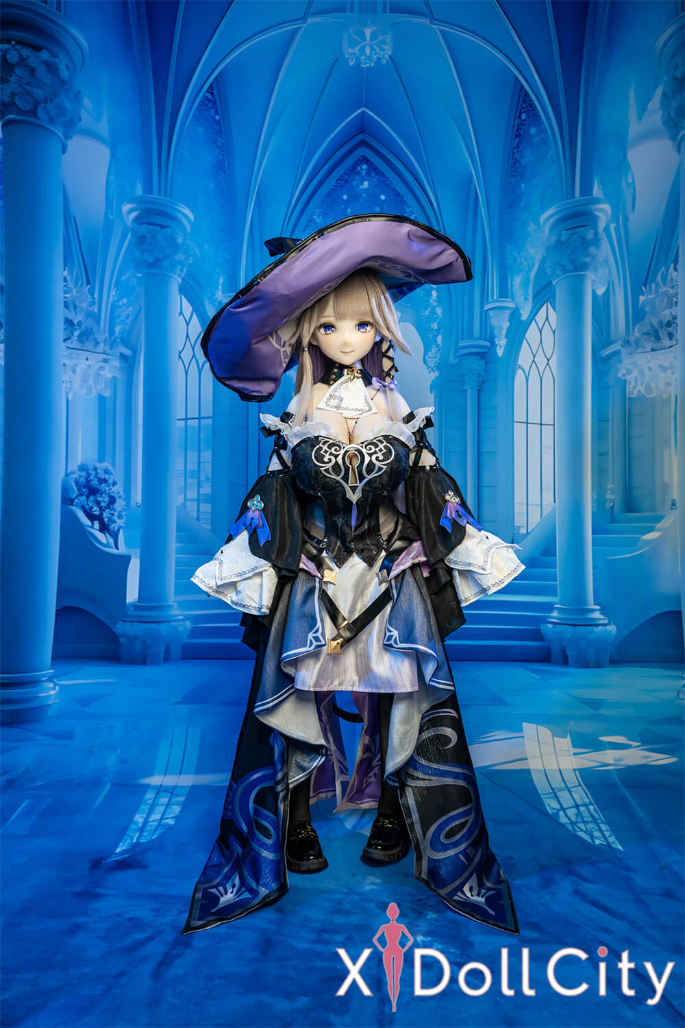 MW Girl (魔物姫)  24kg 大黒塔 巨乳 魔女 掲載画像はフルシリコン 肌色&眼球色&メイク&ウィッグ&衣装は宣材写真と同じ 成人スタイルラブドール 2.5次元アニメ系キャラクターコスプレリアルドール