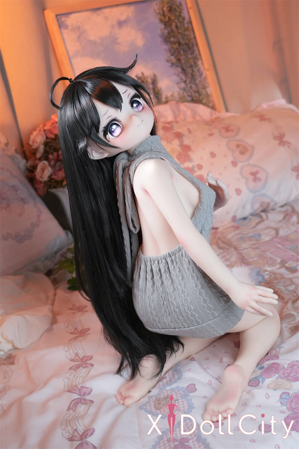 MW Girl (魔物姫)7kg 雅子(まさこ)アニメドール 掲載画像はレジンヘッド+シリコンボディ 肌色&眼球色&メイク&ウィッグ&衣装は宣材写真と同じ 成人スタイルラブドール