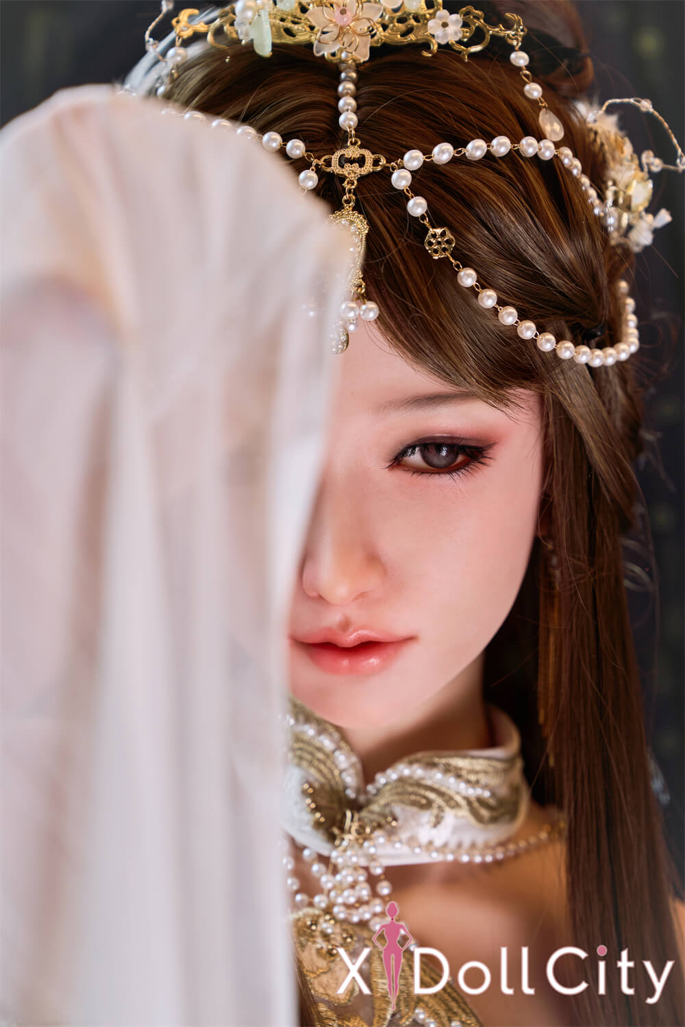 Sangedoll 彩月 #41 158cm Eカップ 顎機能追加可 フルシリコン リアルな肌質感付き 天女 綺麗 等身大 ラブドール