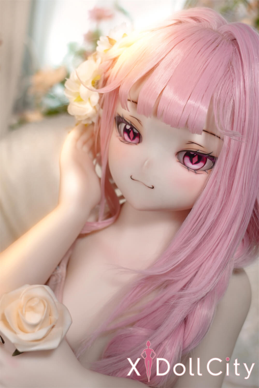 MW Girl (魔物姫)17kg ねんねん 可愛い幻想世界 掲載画像はレジンヘッド+シリコンボディ 肌色&眼球色&メイク&ウィッグ&衣装は宣材写真と同じ 成人スタイルラブドール