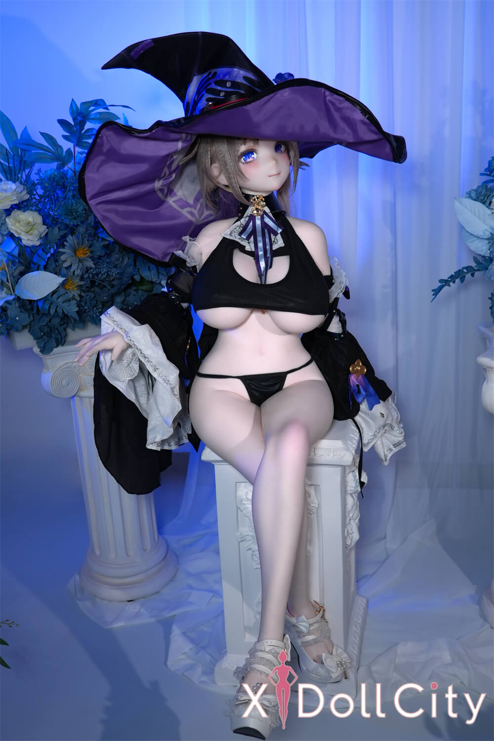 MW Girl (魔物姫)  22.5kg 大黒塔 魔女リアルドール 神秘の魔導師スタイル 掲載画像はシリコンヘッド+TPEボディ 肌色&眼球色&メイク&ウィッグ&衣装は宣材写真と同じ 成人スタイルラブドール