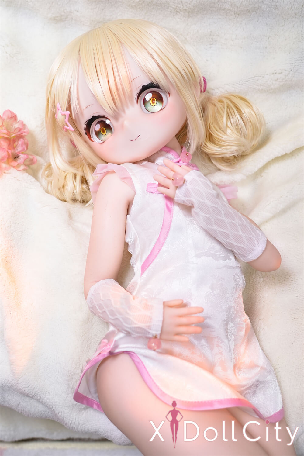 MW Girl(魔物姫) 5.2kg 里奈 掲載画像はレジンヘッド+シリコンボディ ちびっ子妖精系  肌色&眼球色&メイク&ウィッグ&衣装は宣材写真と同じ 成人スタイルラブドール