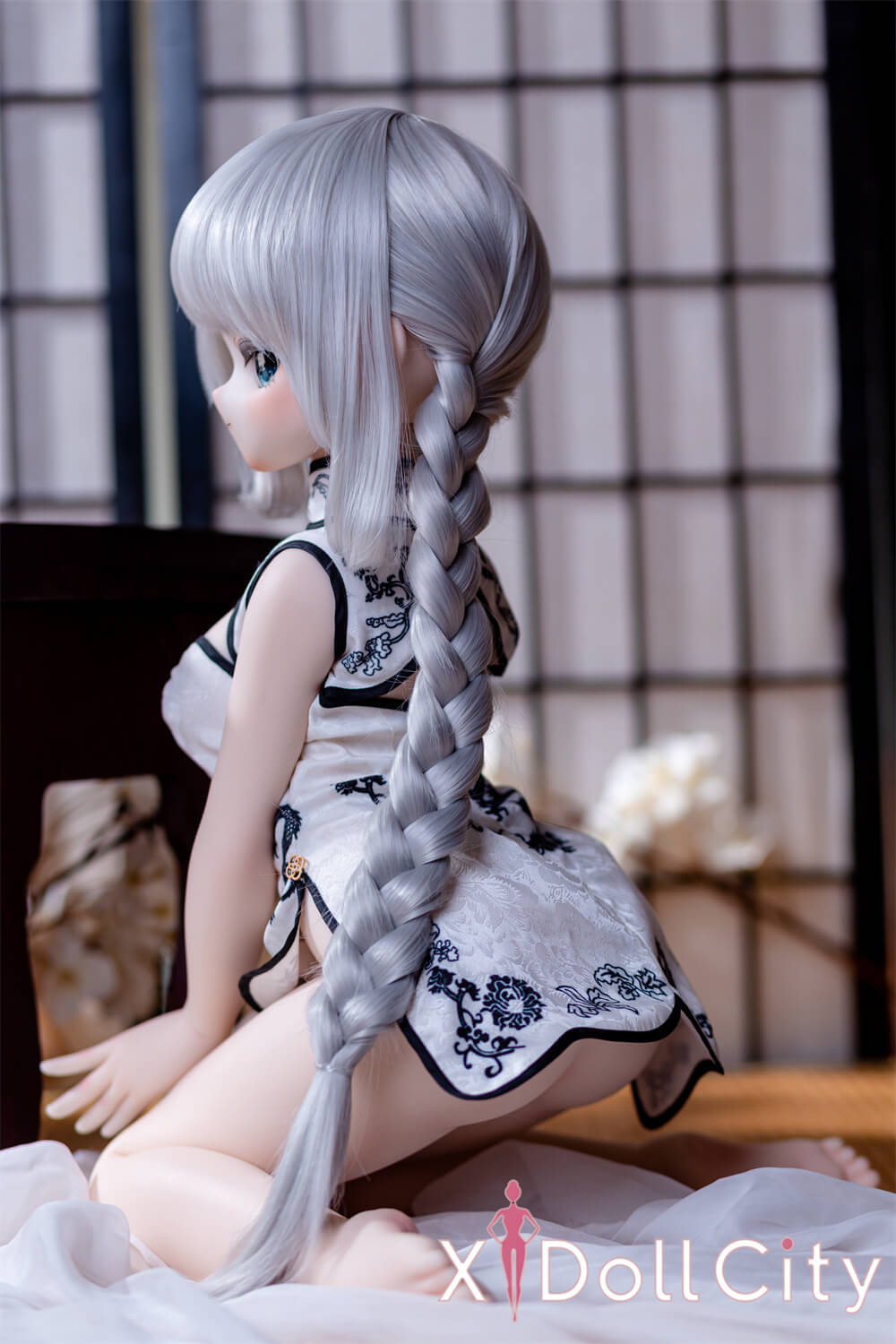 MW Girl(魔物姫) 7kg 桜井雪奈 7kg メイド服 掲載画像はレジンヘッド+シリコンボディ 肌色&眼球色&メイク&ウィッグ&衣装は宣材写真と同じ 成人スタイルラブドール