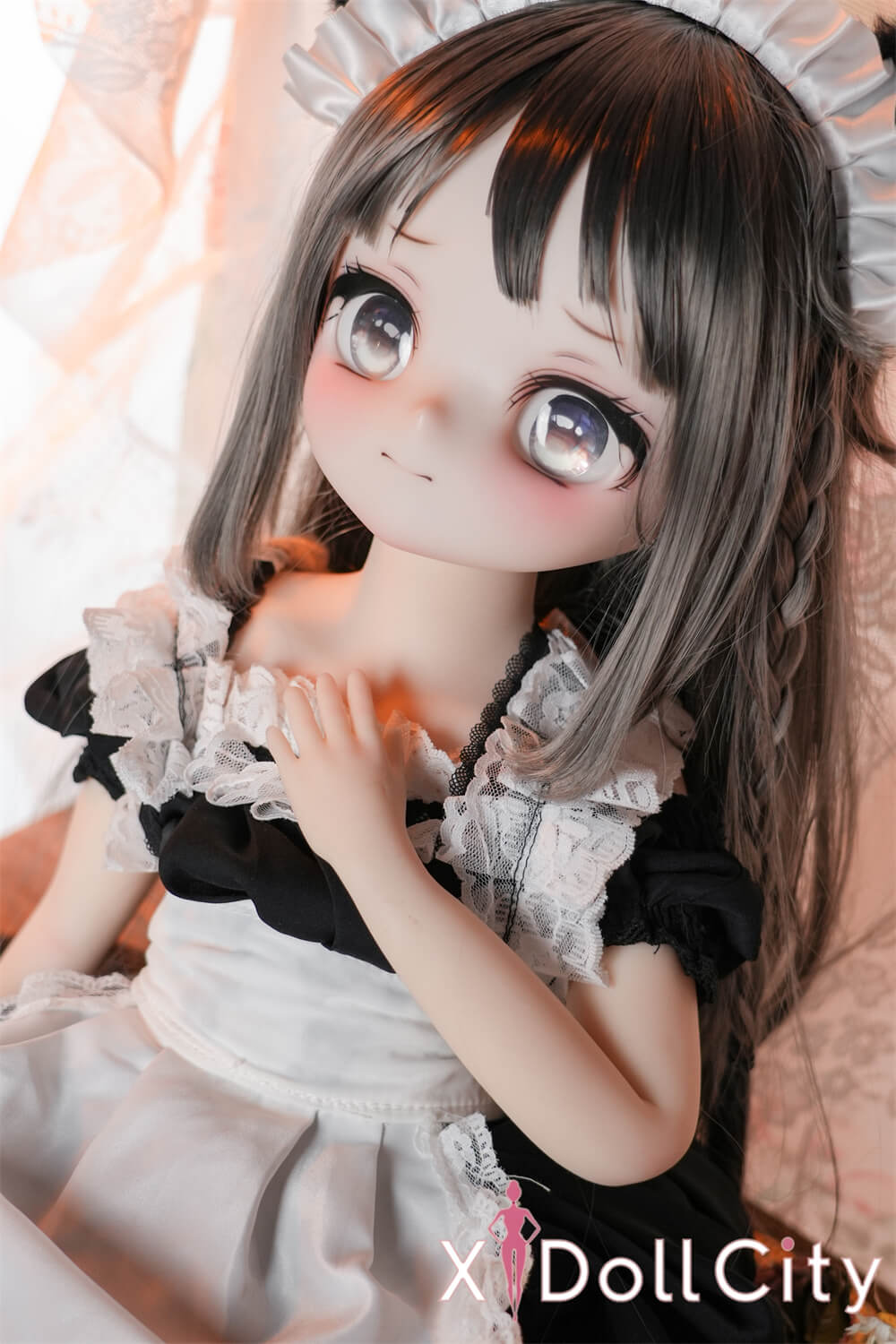 MW Girl(魔物姫) 5.2kg 柚原愛 掲載画像はレジンヘッド+シリコンボディ 肌色&眼球色&メイク&ウィッグ&衣装は宣材写真と同じ 成人スタイルラブドール