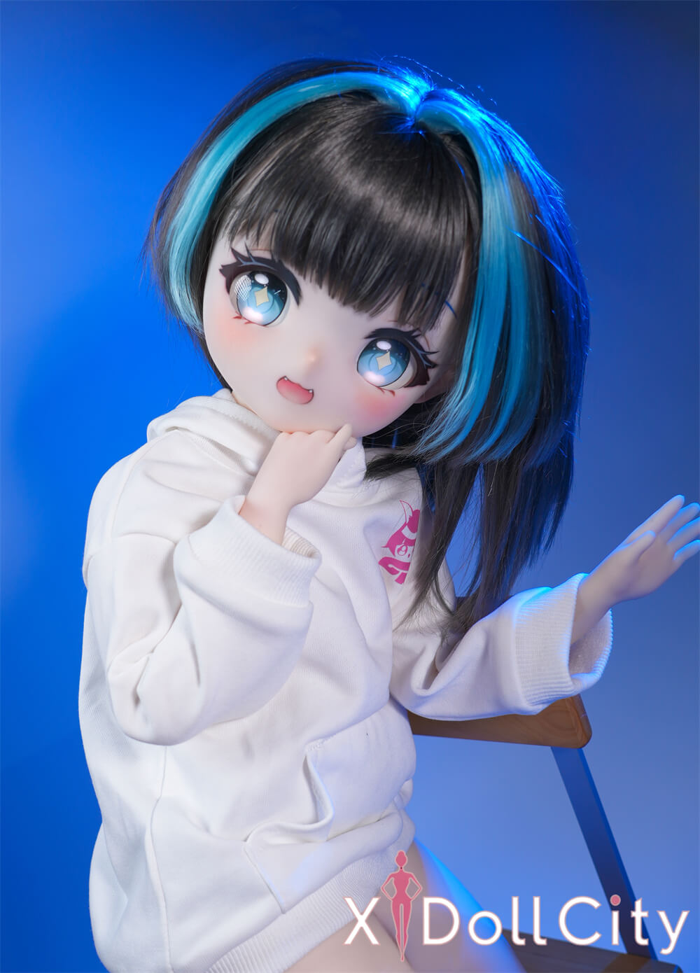 MW Girl(魔物姫) 5.2kg 呆呆喵ちゃん ミニドール 呆け顔がたまらなくキュートな猫耳っ子リアルドール 掲載画像はレジンヘッド+シリコンボディ 肌色&眼球色&メイク&ウィッグ&衣装は宣材写真と同じ 成人スタイルラブドール