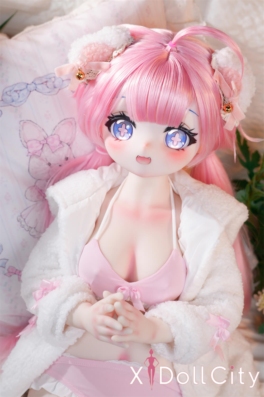 MW Girl (魔物姫)7kg 安可(アンコ)アニメドール 掲載画像はレジンヘッド+シリコンボディ 肌色&眼球色&メイク&ウィッグ&衣装は宣材写真と同じ 成人スタイルラブドール