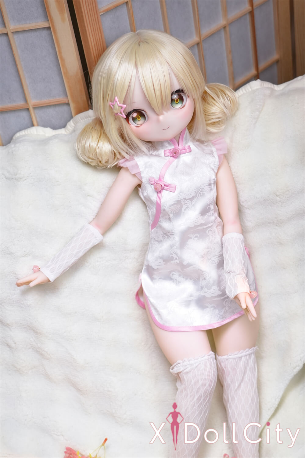 MW Girl(魔物姫) 5.2kg 里奈 掲載画像はレジンヘッド+シリコンボディ ちびっ子妖精系  肌色&眼球色&メイク&ウィッグ&衣装は宣材写真と同じ 成人スタイルラブドール