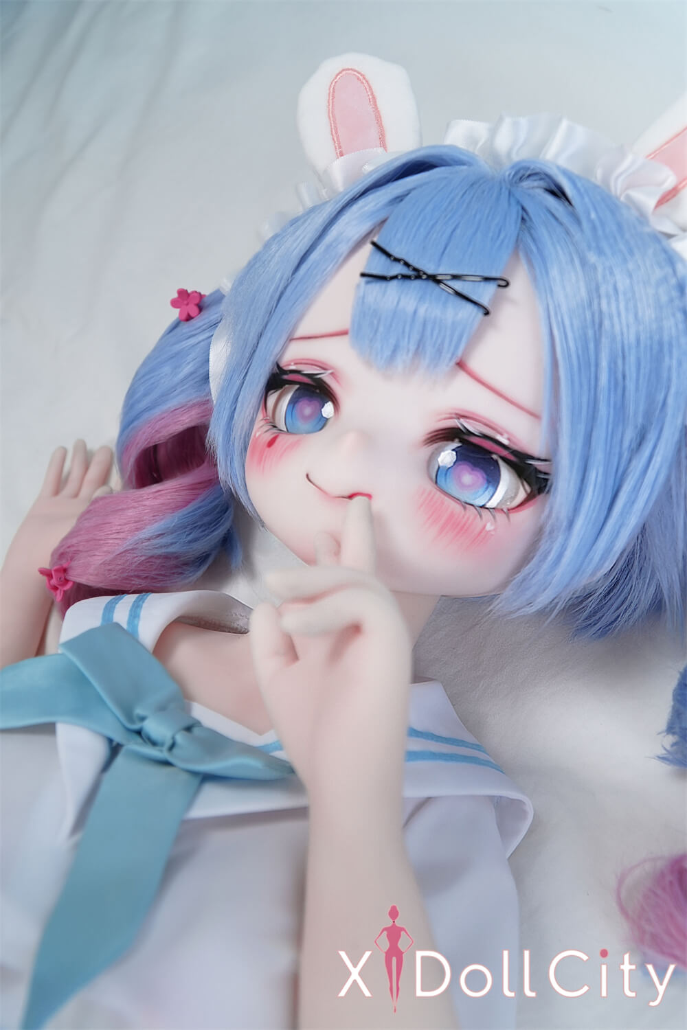 MW Girl(魔物姫) 7kg 小兎奈奈ちゃん 掲載画像はレジンヘッド+シリコンボディ キュート系ミニラブドール 肌色&眼球色&メイク&ウィッグ&衣装は宣材写真と同じ 成人スタイルラブドール