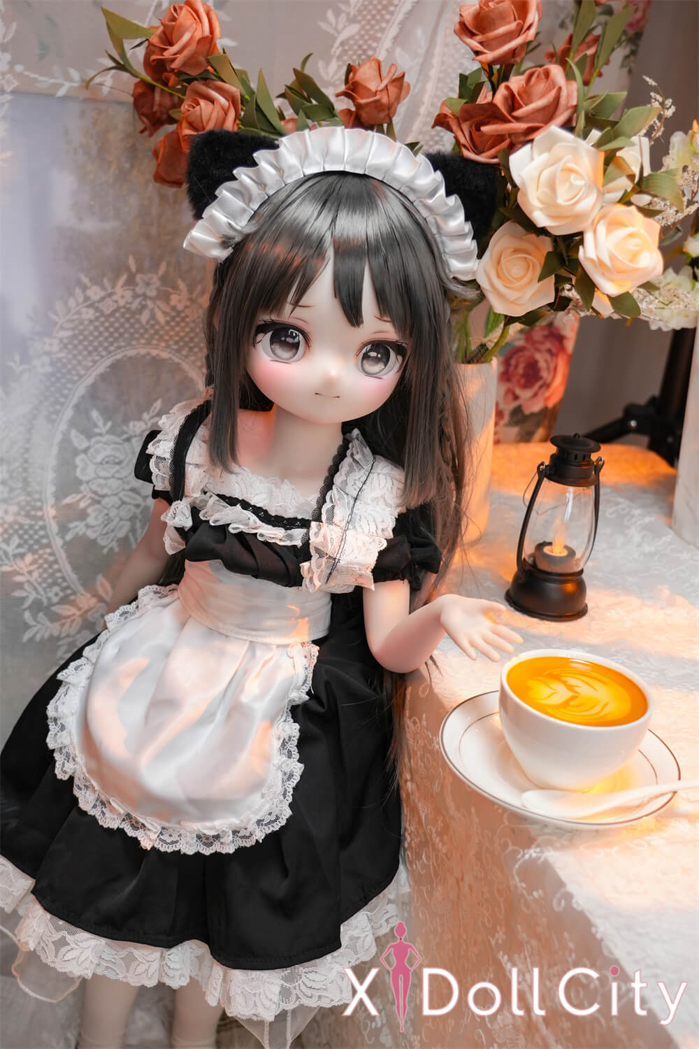 MW Girl(魔物姫) 5.2kg 柚原愛 掲載画像はレジンヘッド+シリコンボディ 肌色&眼球色&メイク&ウィッグ&衣装は宣材写真と同じ 成人スタイルラブドール