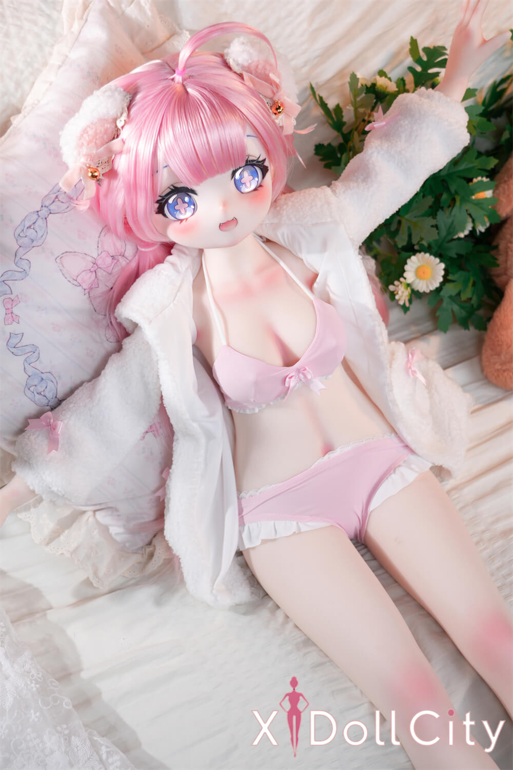 MW Girl （魔物姫）7kg 安可（アンコ）アニメドール 掲載画像はレジンヘッド+シリコンボディ 肌色＆眼球色＆メイク＆ウィッグ＆衣装は宣材写真と同じ 成人スタイルラブドール