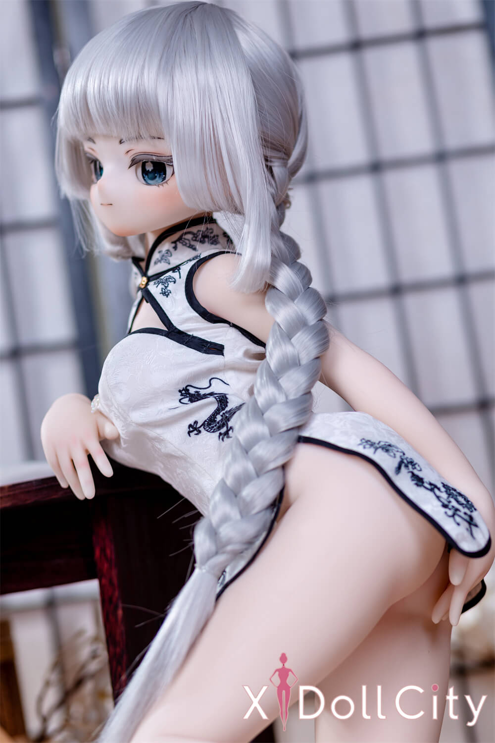 MW Girl(魔物姫) 7kg 桜井雪奈 7kg メイド服 掲載画像はレジンヘッド+シリコンボディ 肌色&眼球色&メイク&ウィッグ&衣装は宣材写真と同じ 成人スタイルラブドール